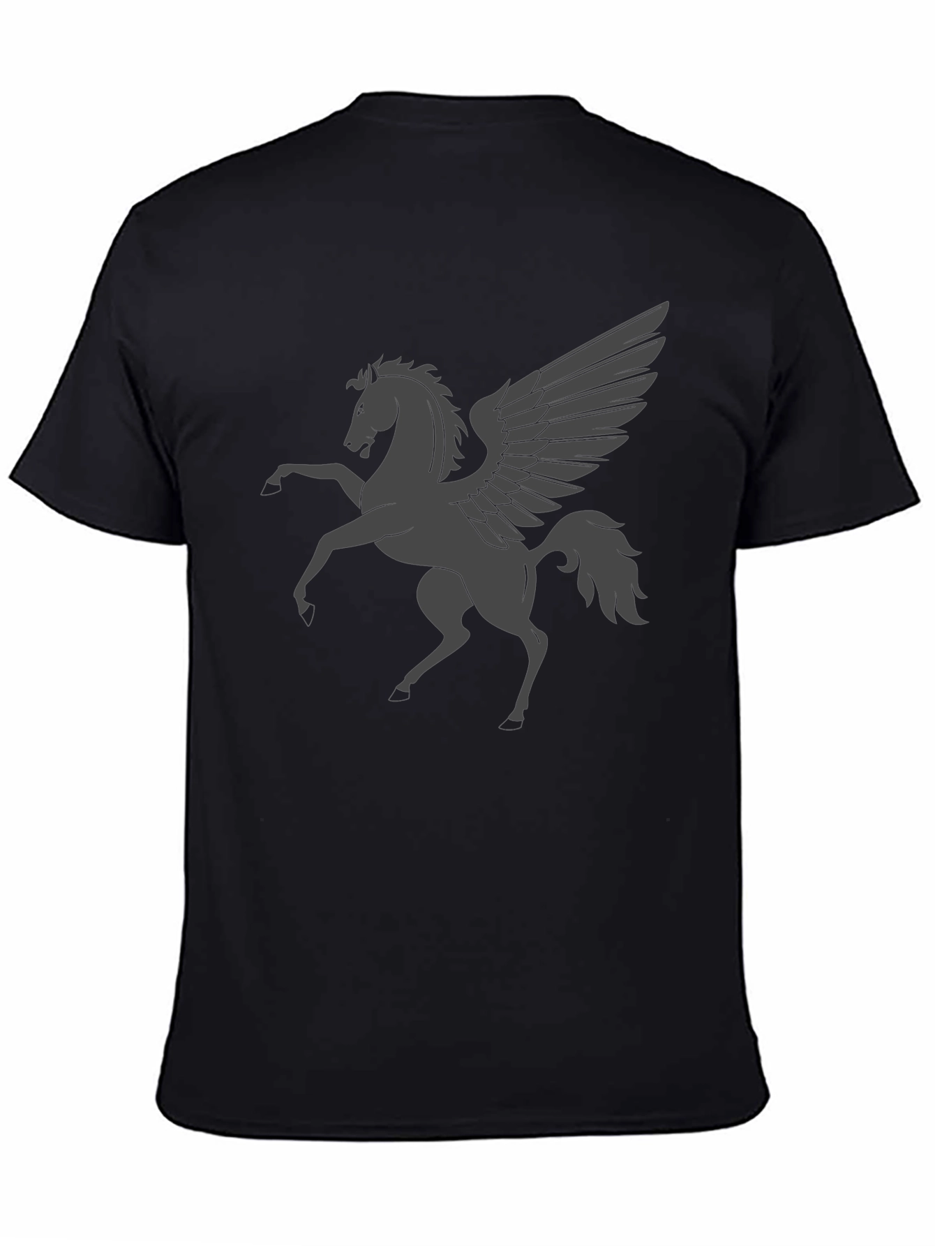 Black Pegasus Graphic T-Shirt