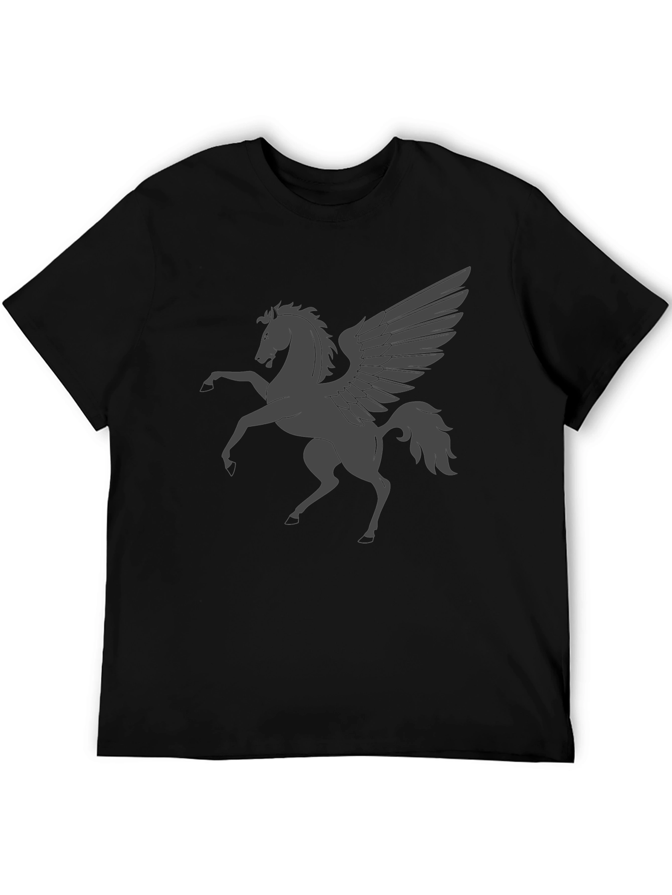 Black Pegasus Graphic T-Shirt