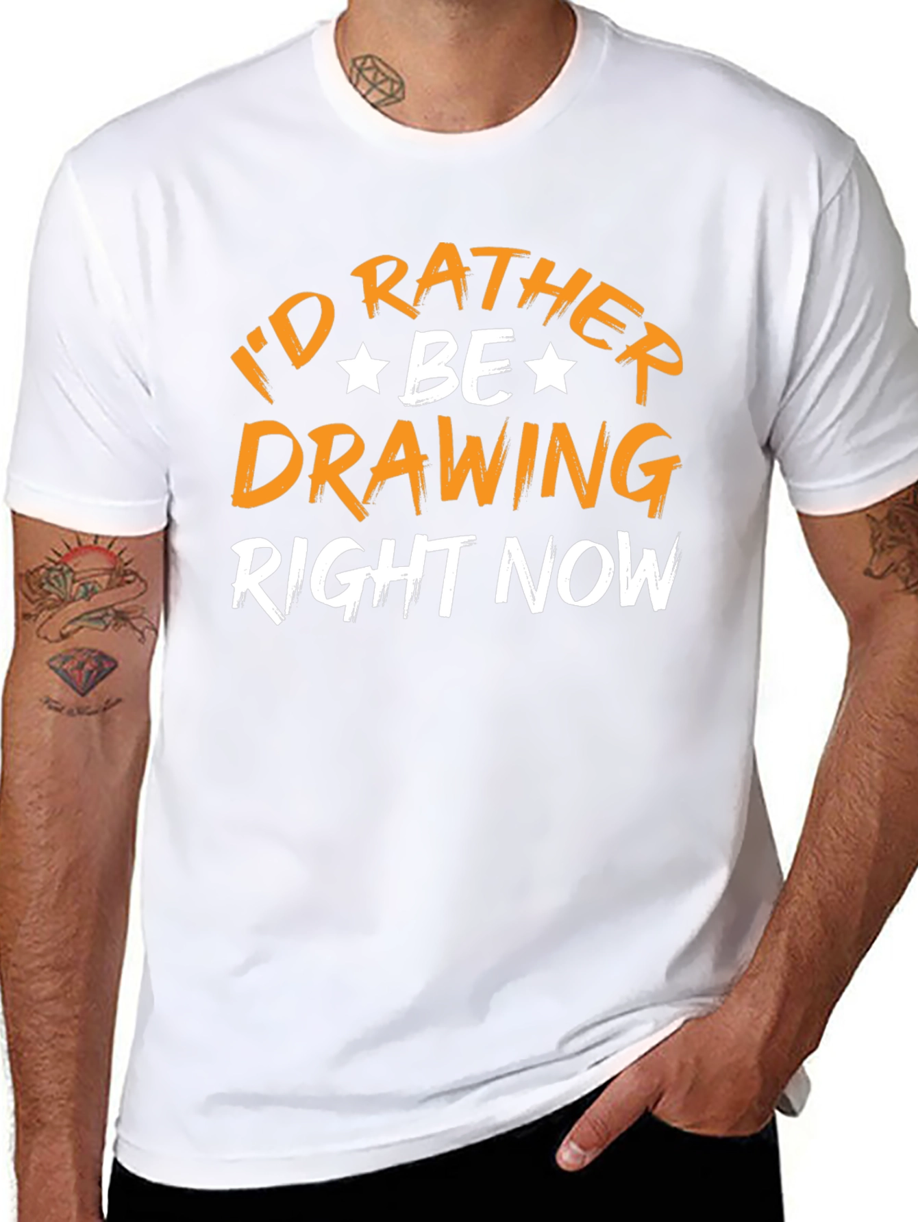 Id Rather Be Drawing T-Shirt