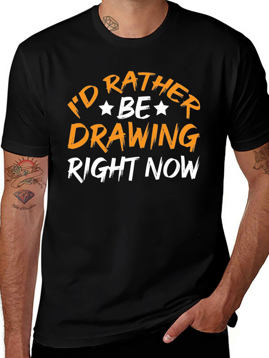 Id Rather Be Drawing T-Shirt