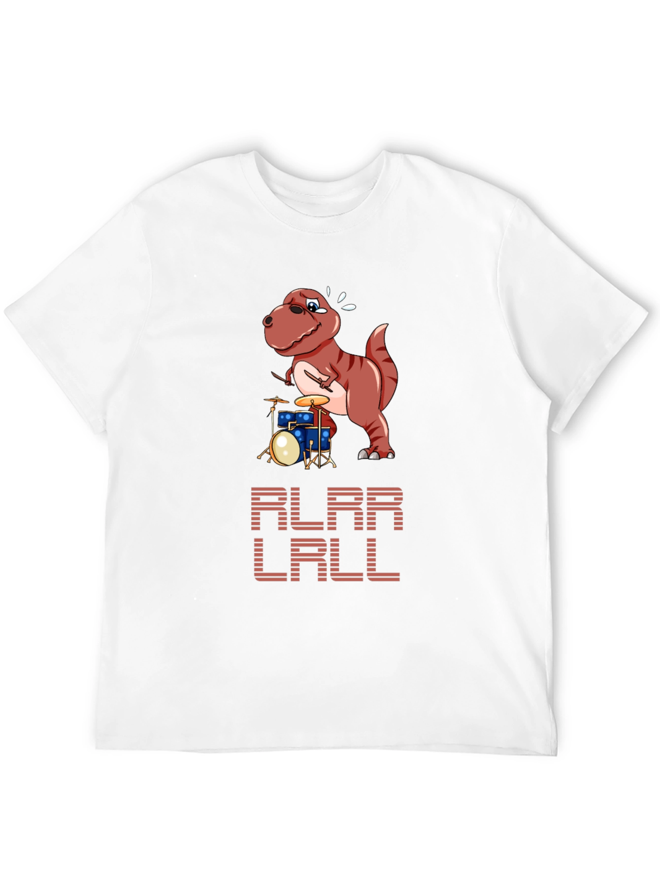 Dino Drummer T-Shirt - Rock and Roar!