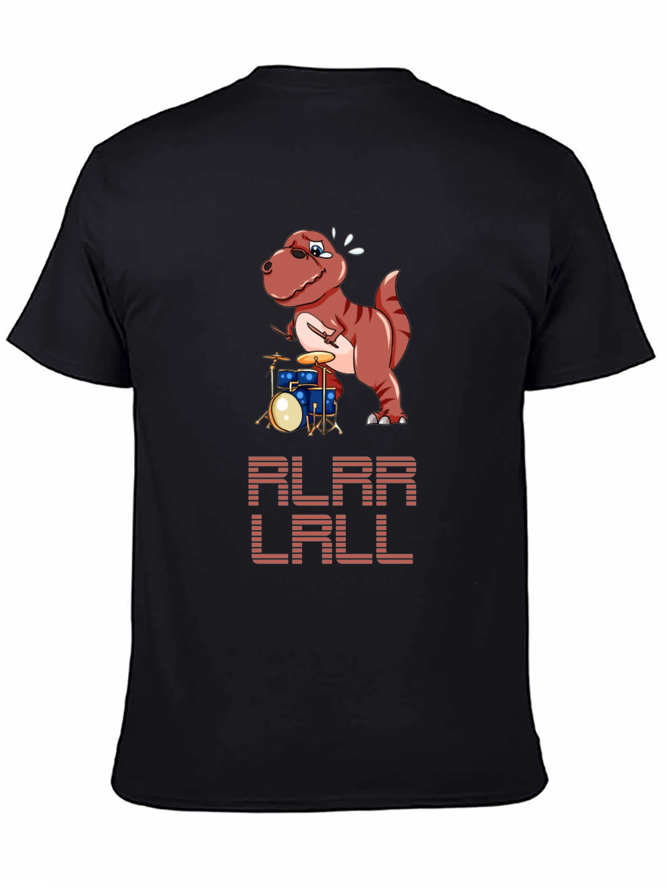 Dino Drummer T-Shirt - Rock and Roar!