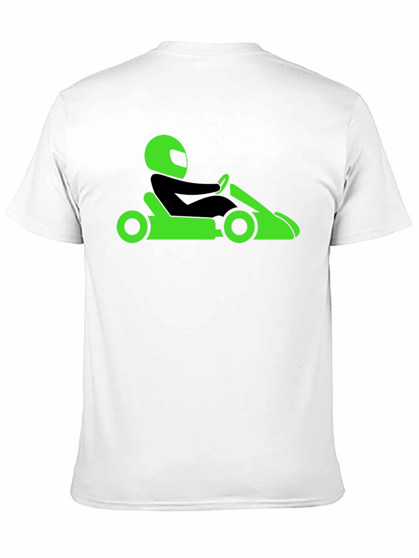 Go-Kart Racing Tee - Black Cotton T-Shirt