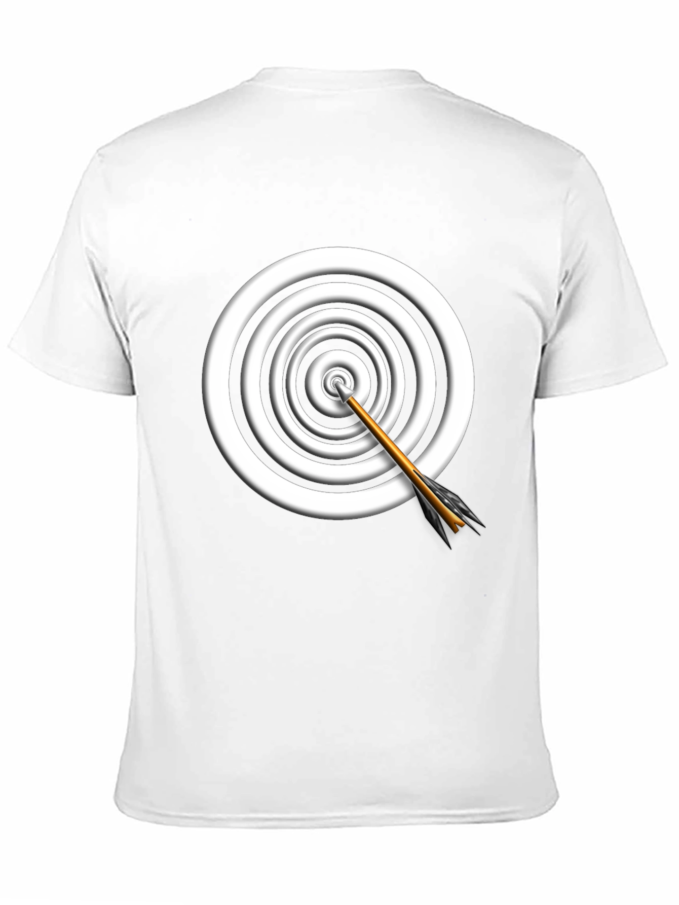 Target Arrow Graphic Tee - Black Cotton Comfort