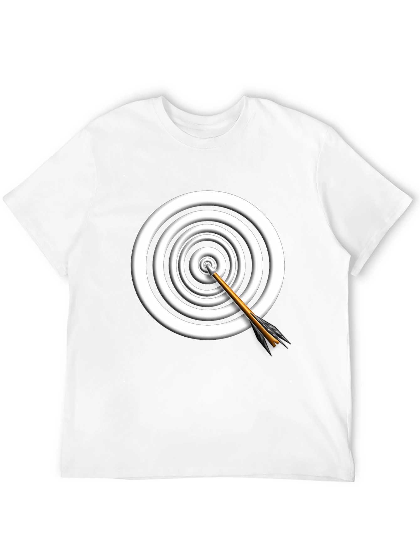 Target Arrow Graphic Tee - Black Cotton Comfort