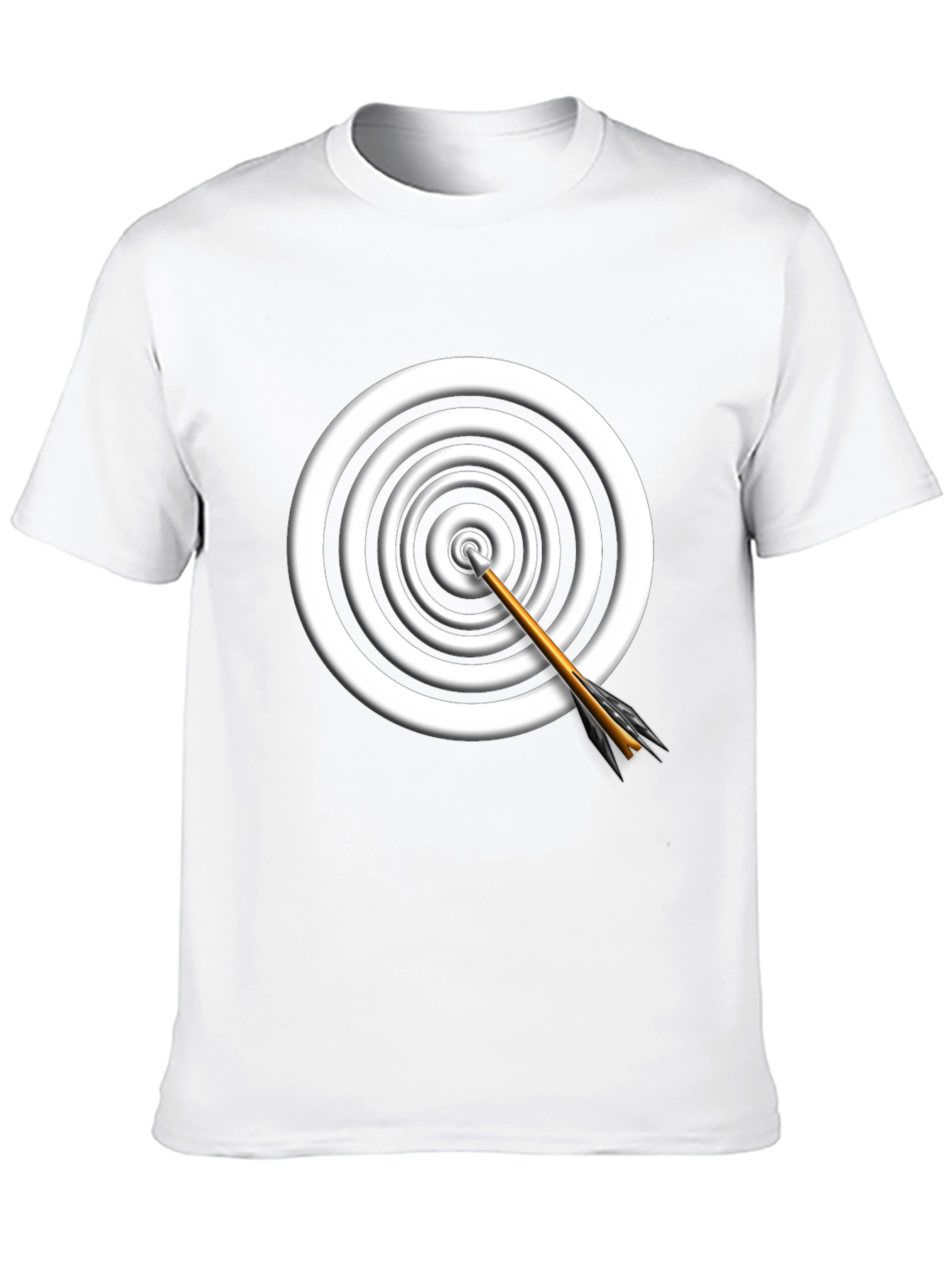 Target Arrow Graphic Tee - Black Cotton Comfort