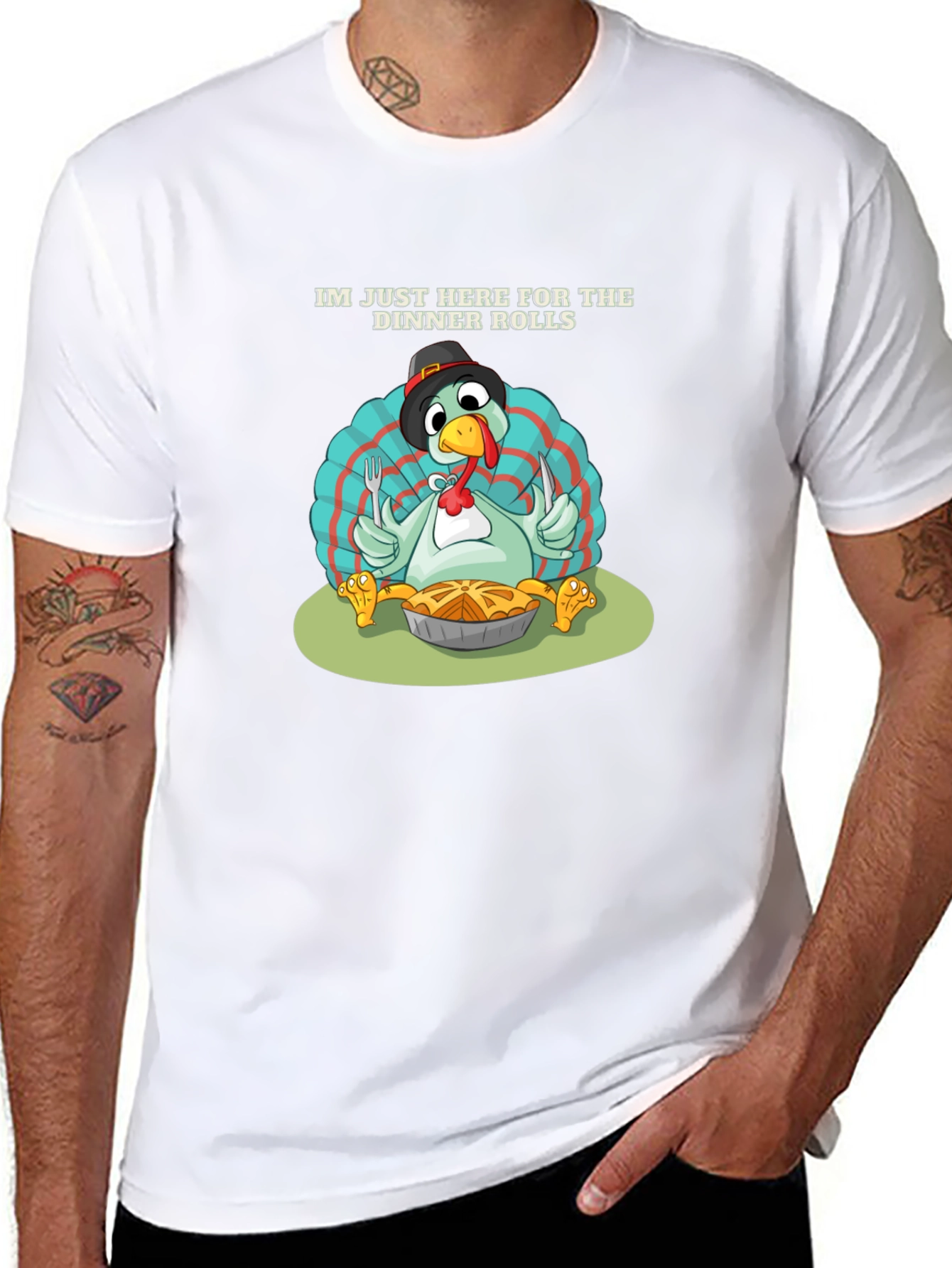 Funny Thanksgiving Turkey Dinner Rolls T-Shirt