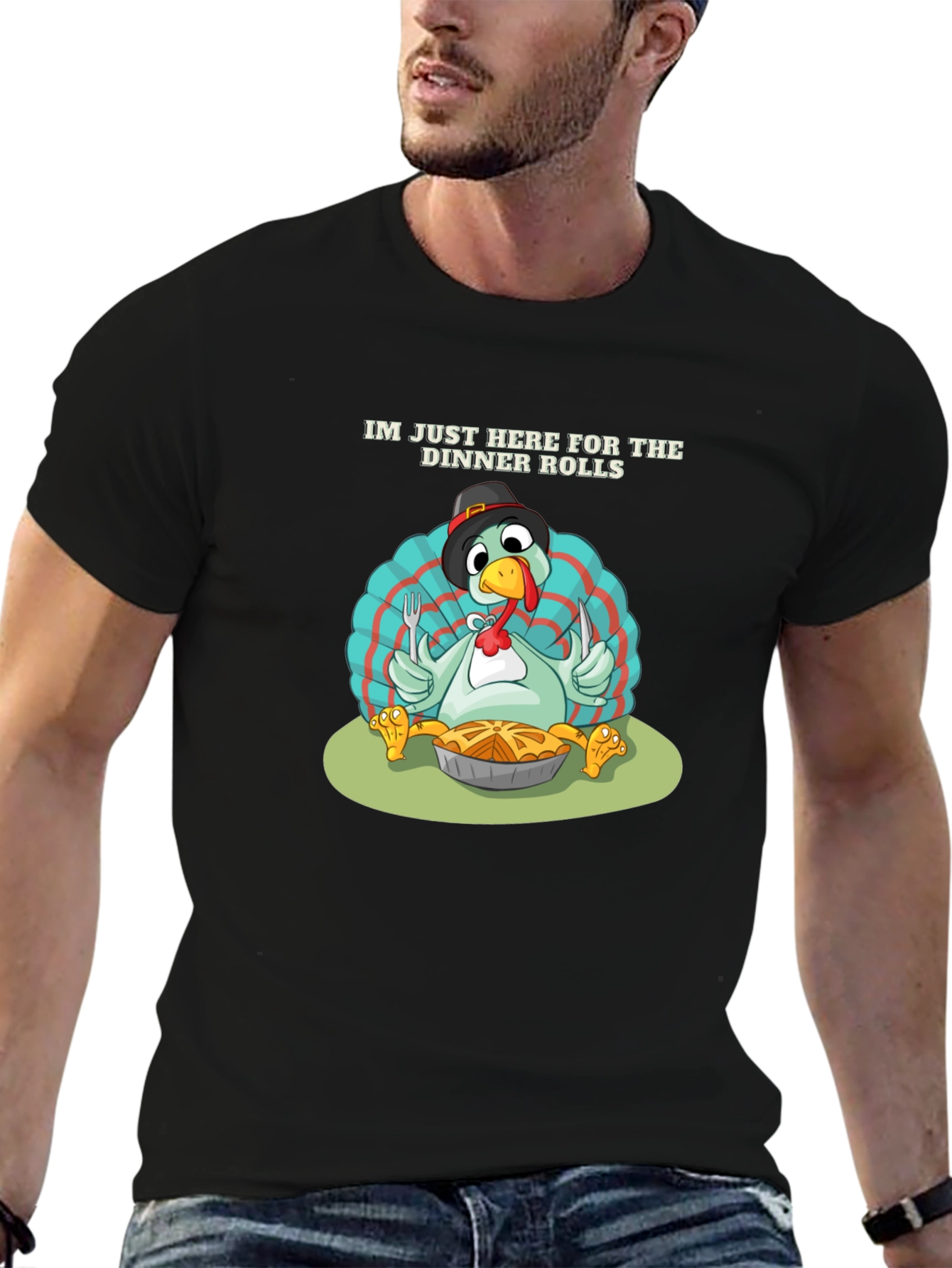 Funny Thanksgiving Turkey Dinner Rolls T-Shirt