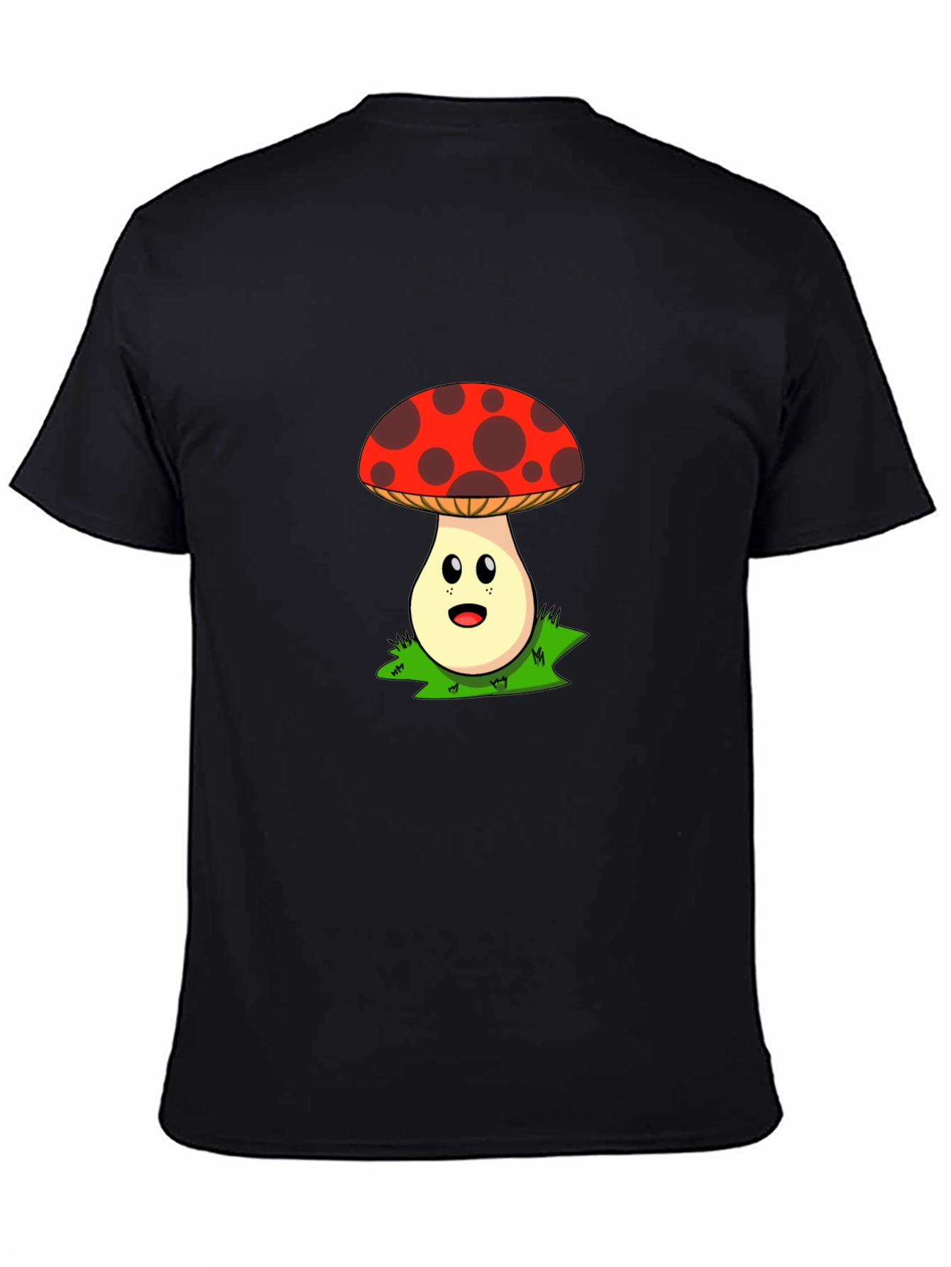 Cartoon Mushroom Graphic T-Shirt