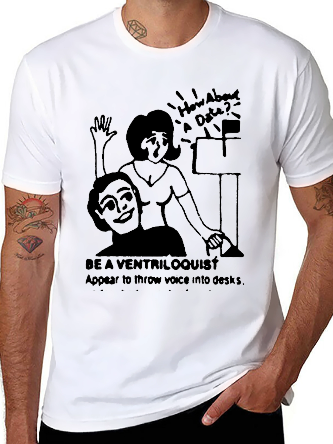 Ventriloquist Dummy T-Shirt - Novelty Humor Tee