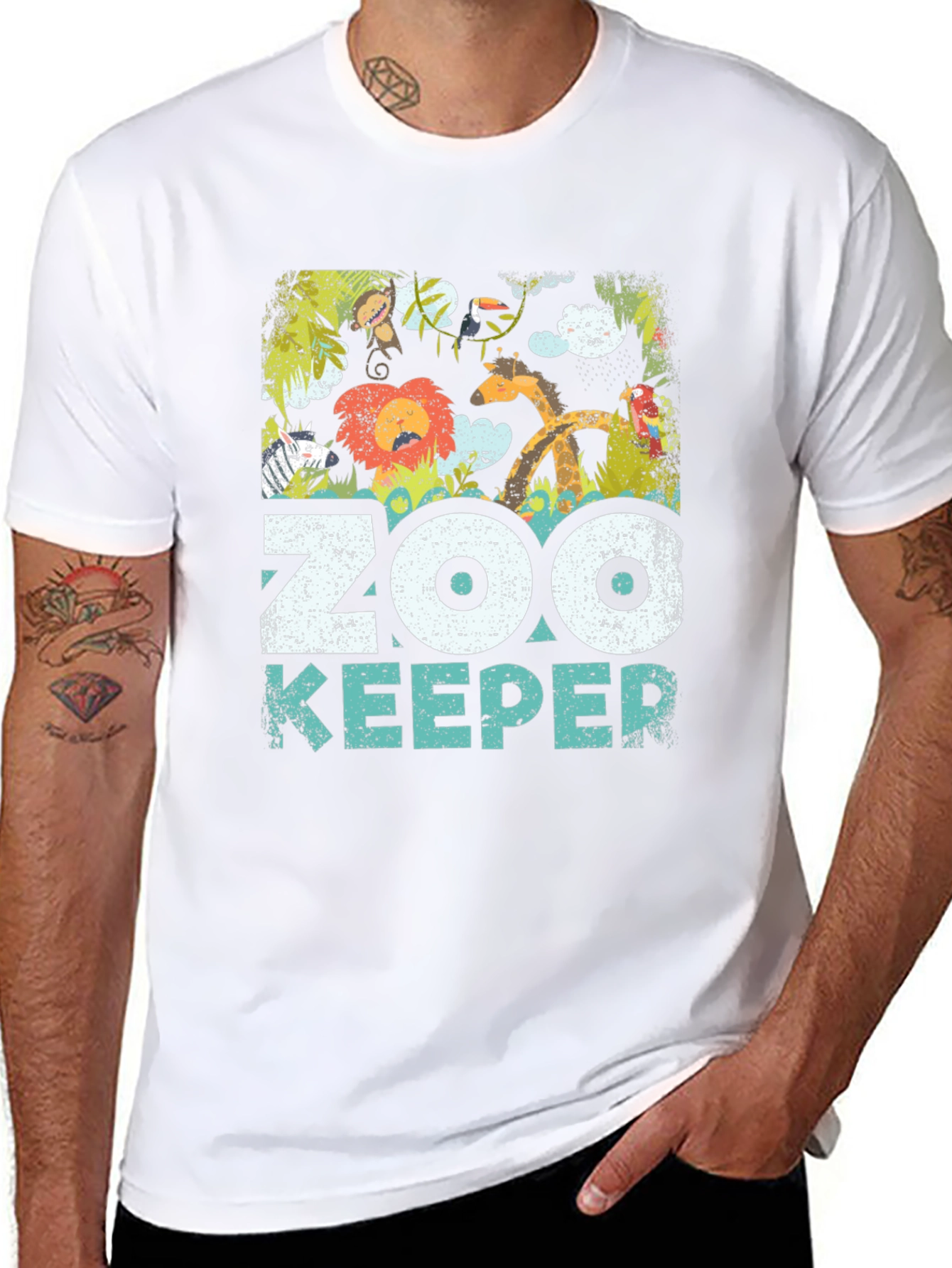 Zoo Keeper Graphic T-Shirt - Animal Lover Tee