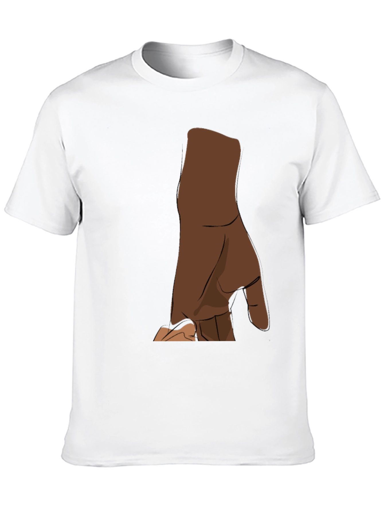 Black T-Shirt with Hand Graphic