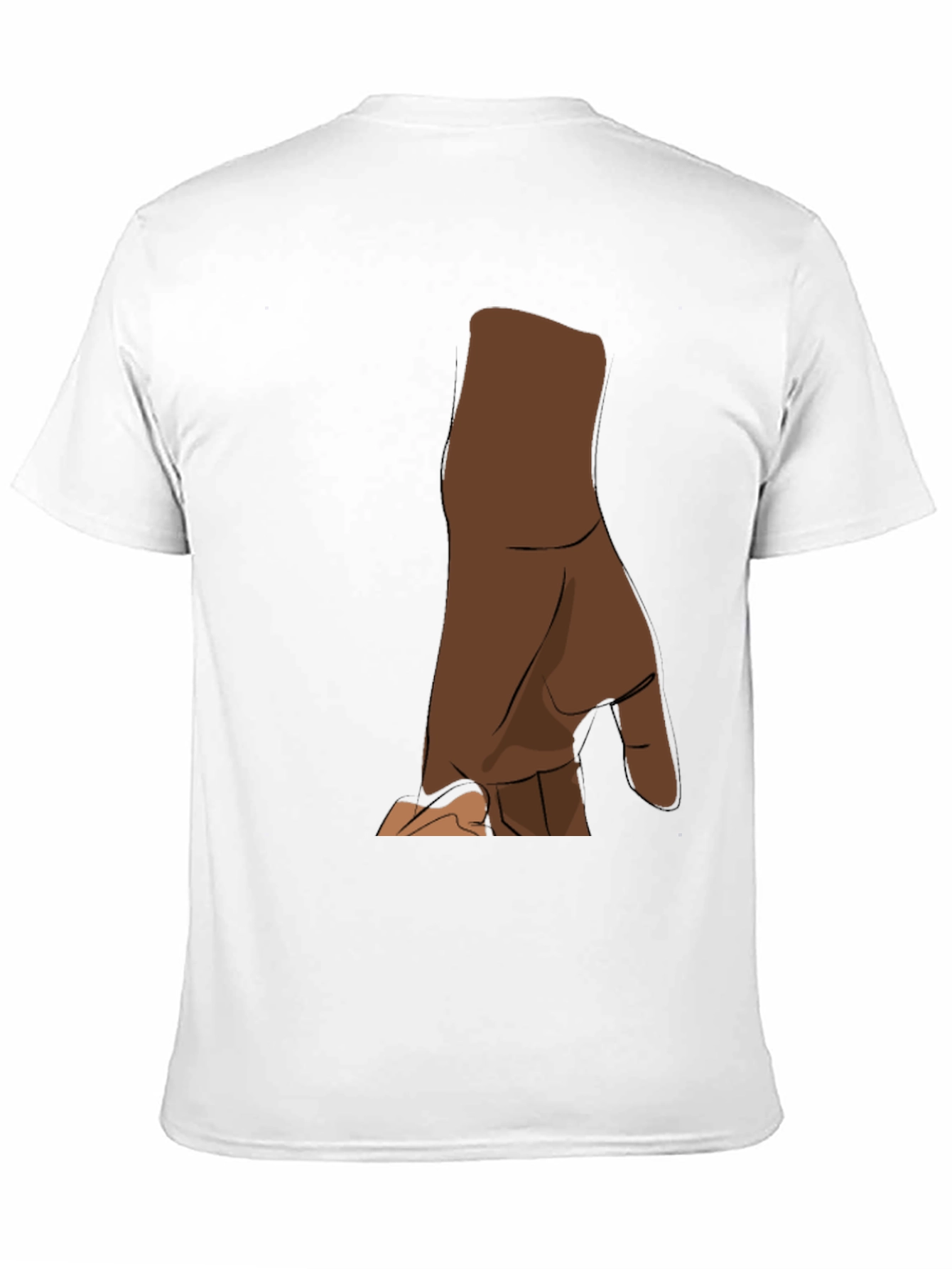 Black T-Shirt with Hand Graphic