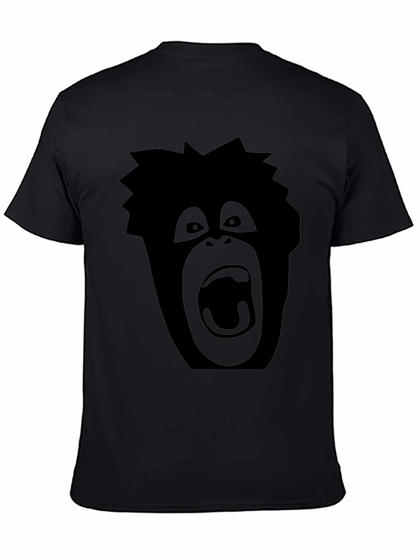 Screaming Ape Graphic Tee - Black Cotton T-Shirt