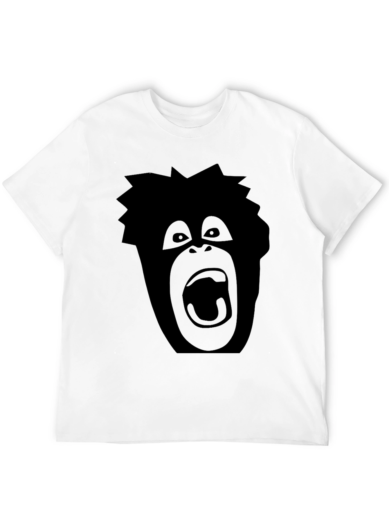 Screaming Ape Graphic Tee - Black Cotton T-Shirt