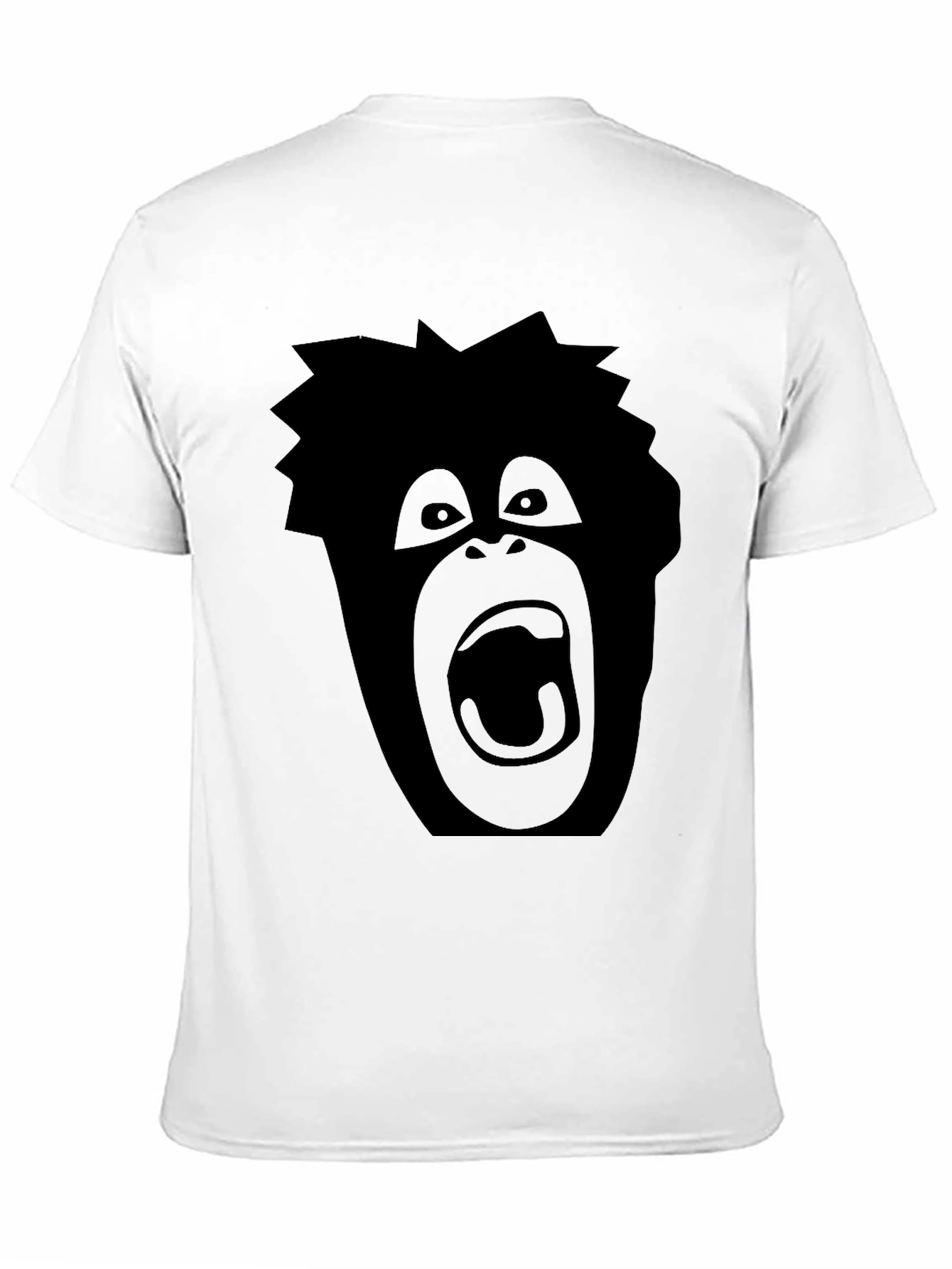 Screaming Ape Graphic Tee - Black Cotton T-Shirt