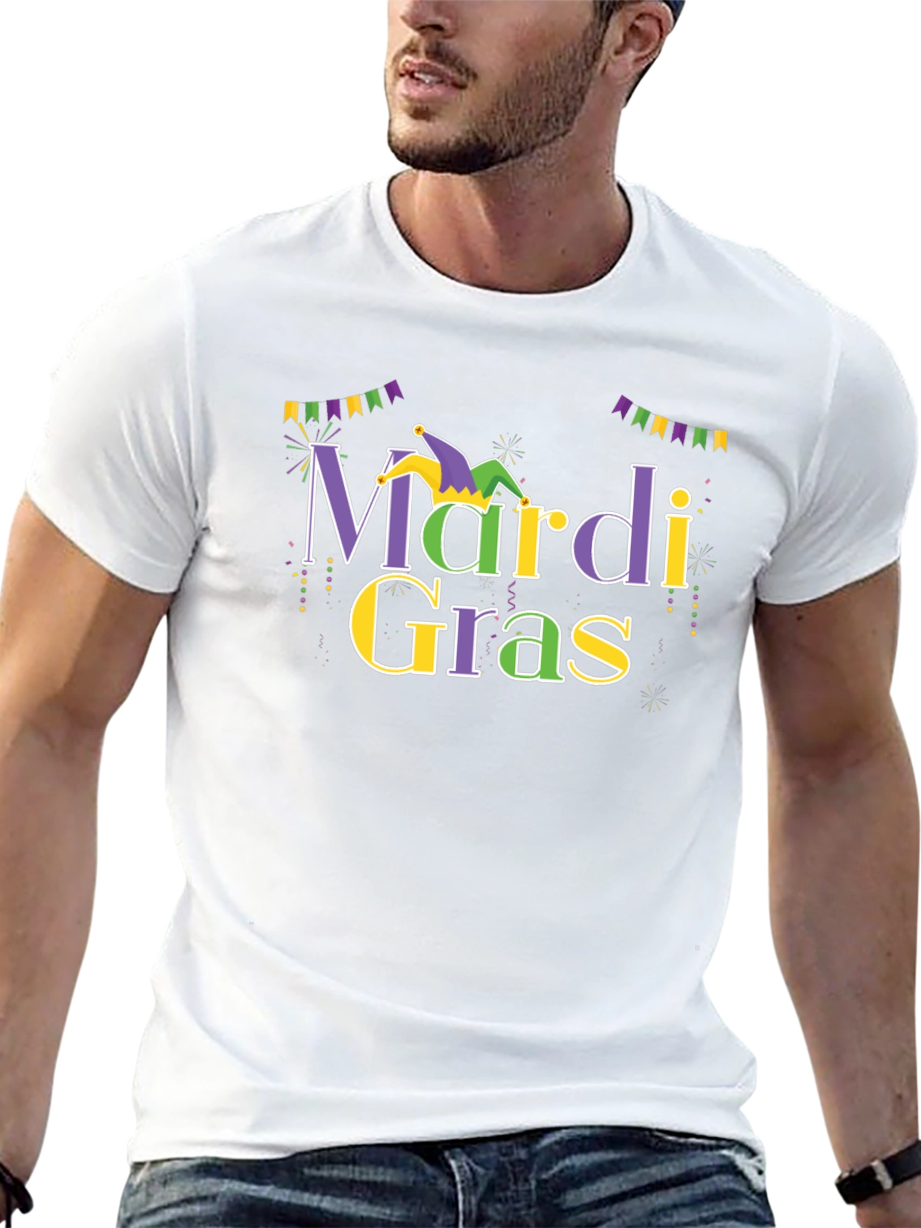 Mardi Gras Graphic T-Shirt - Celebrate in Style!
