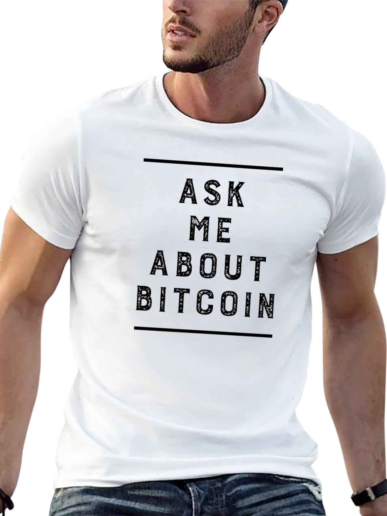 Ask Me About Bitcoin Graphic Tee
