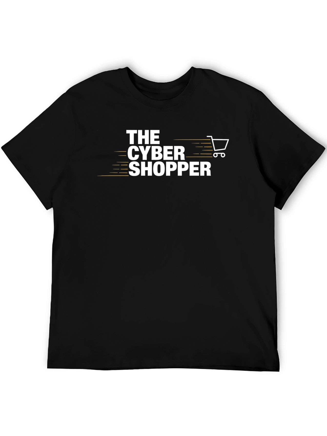 The Cyber Shopper Black Graphic T-Shirt