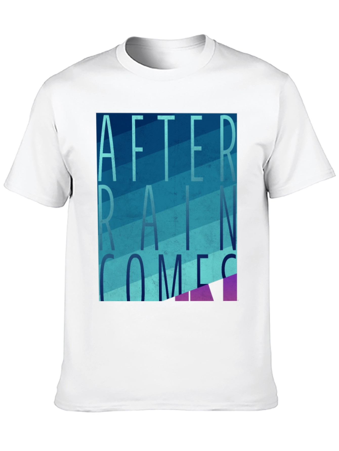 After Rain Comes T-Shirt Graphic Tee Mens Black Shirt