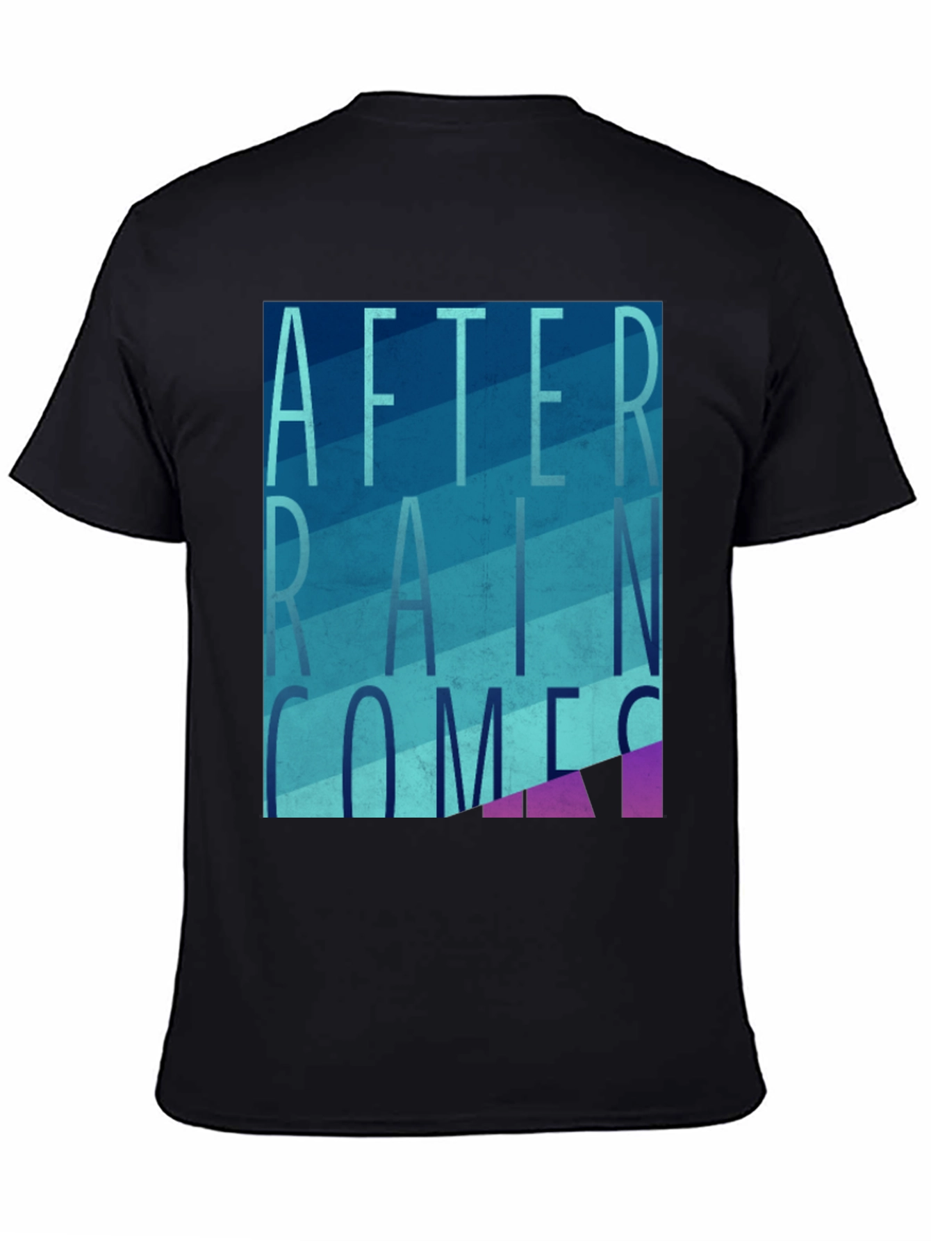 After Rain Comes T-Shirt Graphic Tee Mens Black Shirt