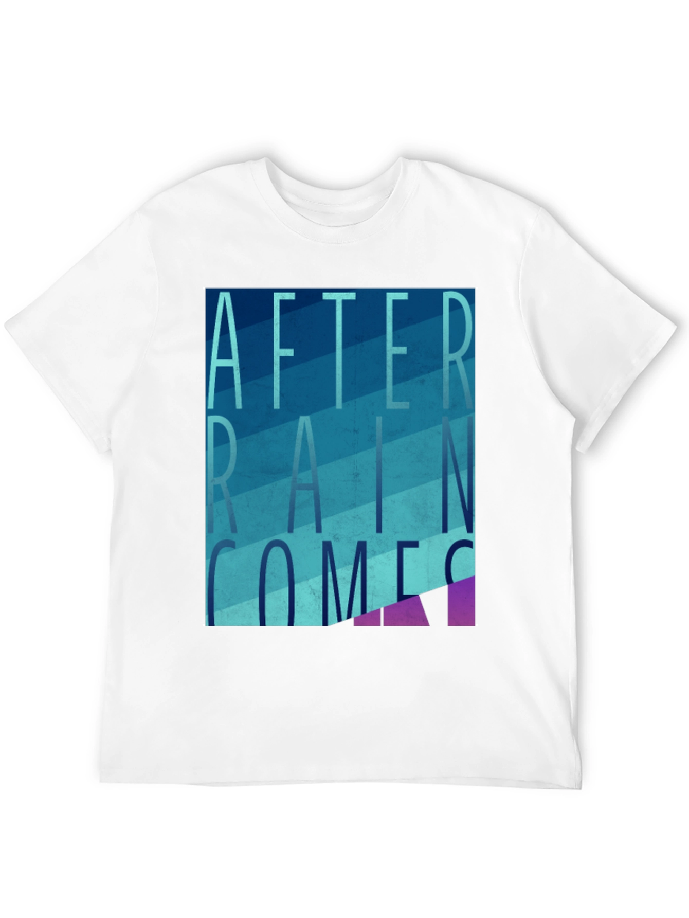 After Rain Comes T-Shirt Graphic Tee Mens Black Shirt