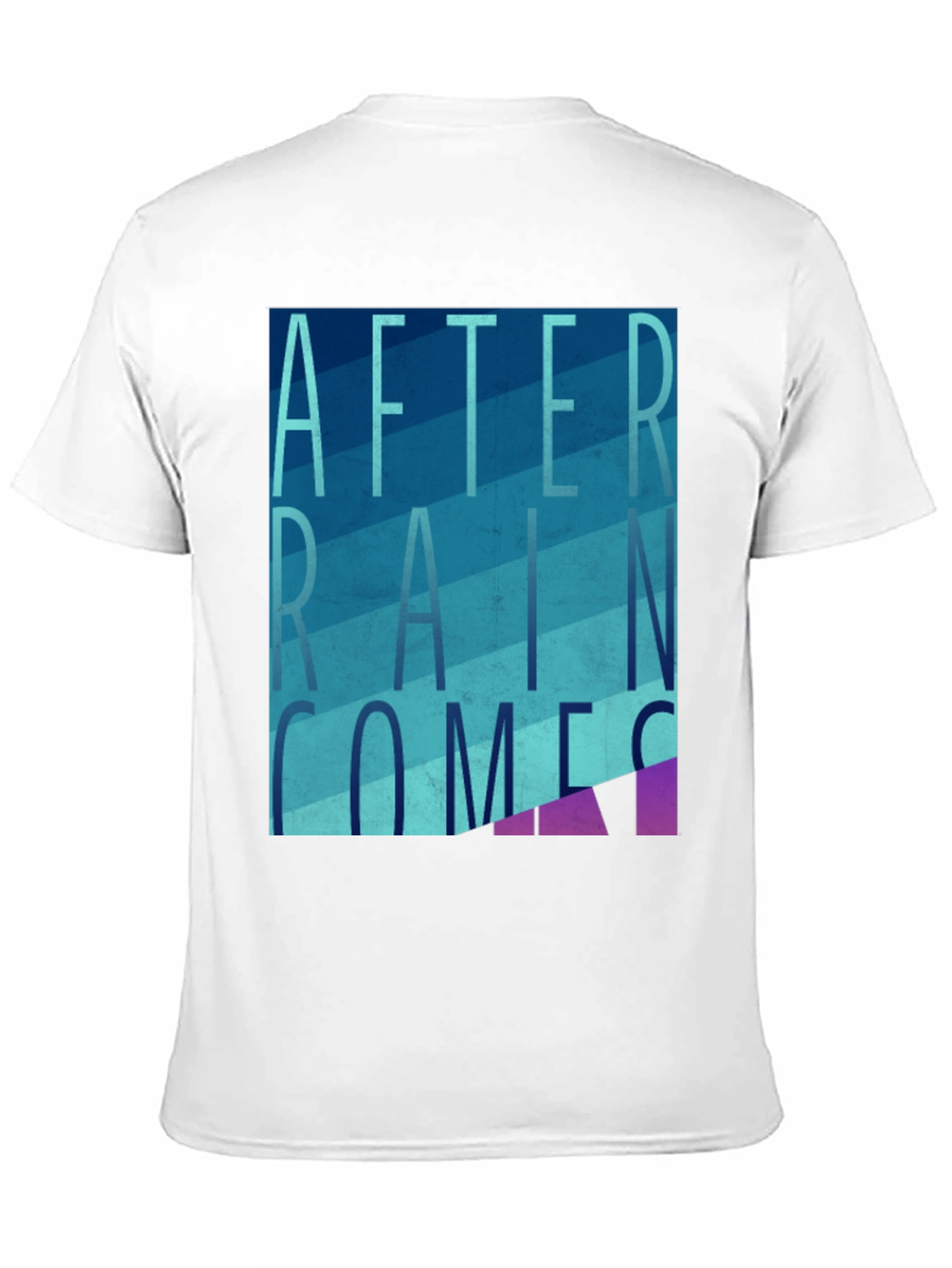 After Rain Comes T-Shirt Graphic Tee Mens Black Shirt