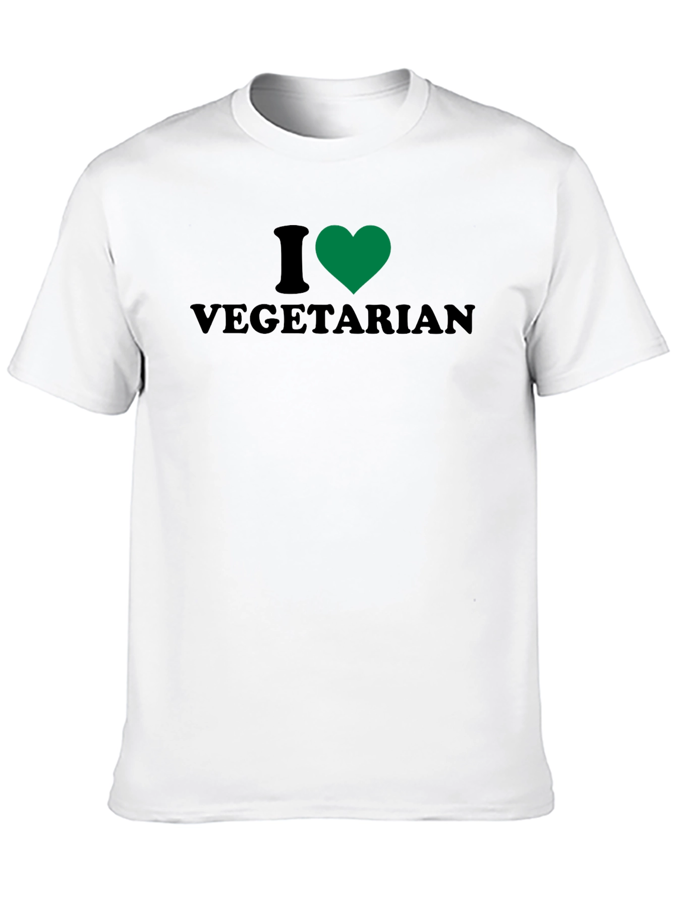 I Heart Vegetarian Black T-Shirt