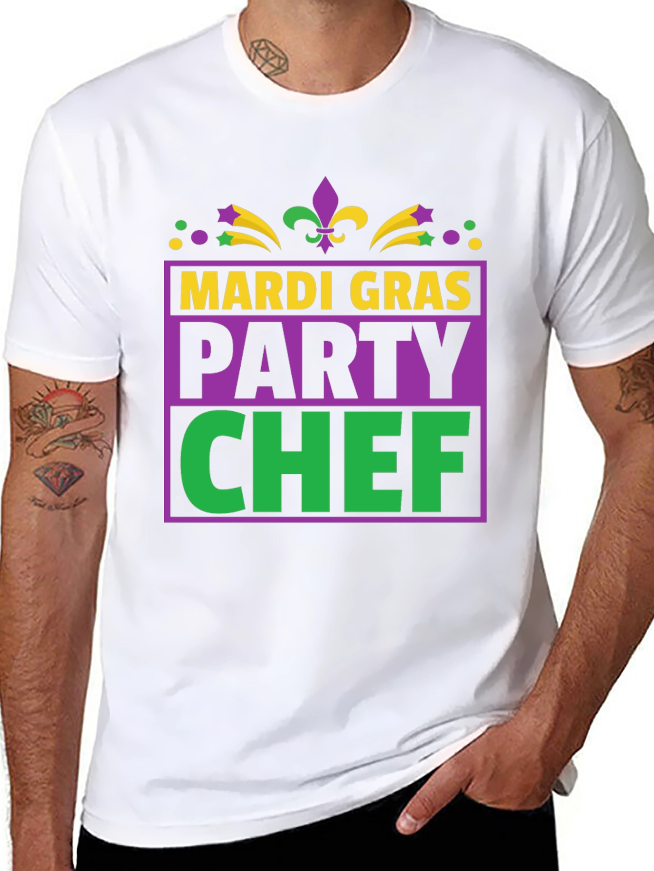Mardi Gras Party Chef T-Shirt