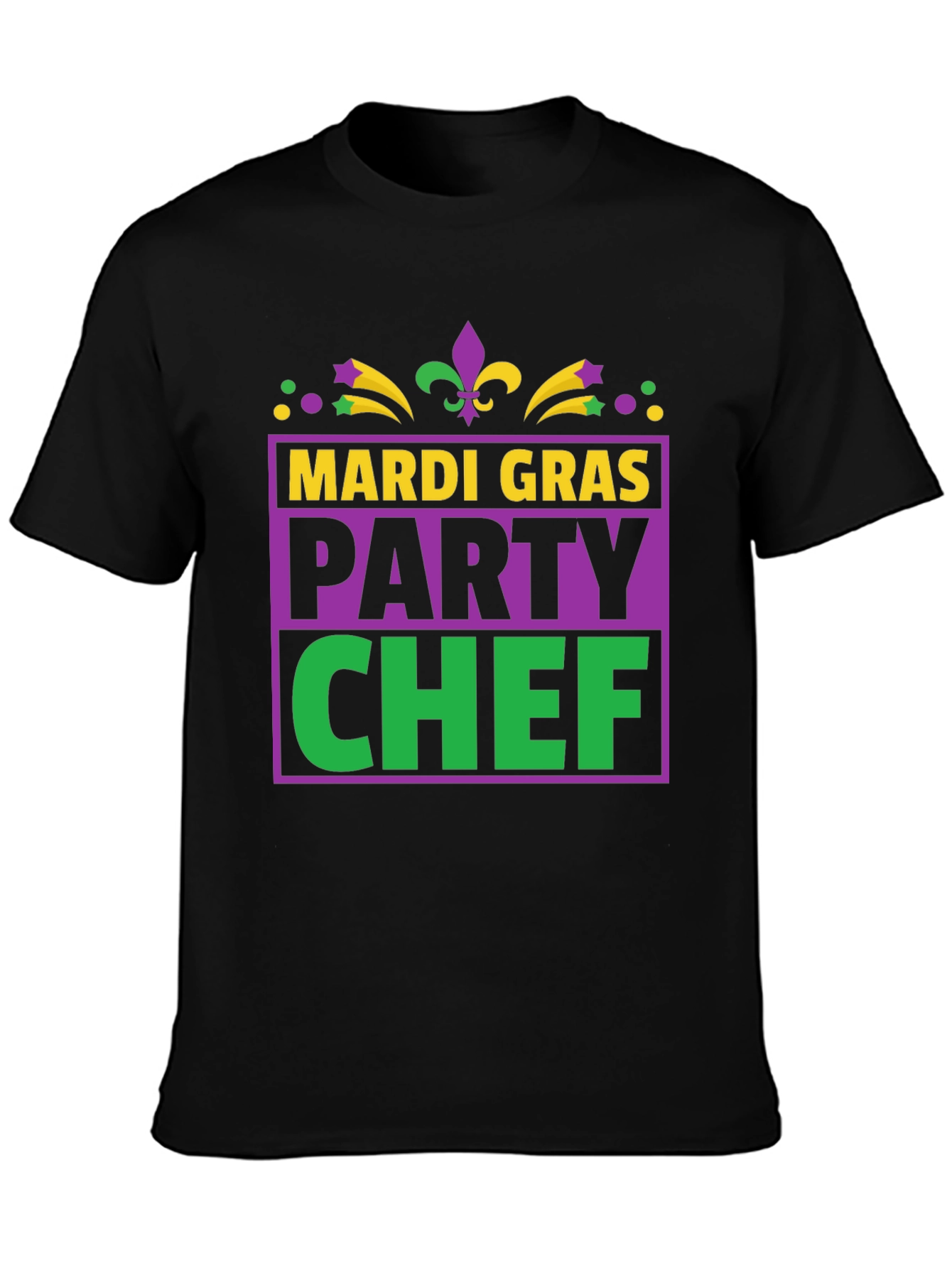 Mardi Gras Party Chef T-Shirt