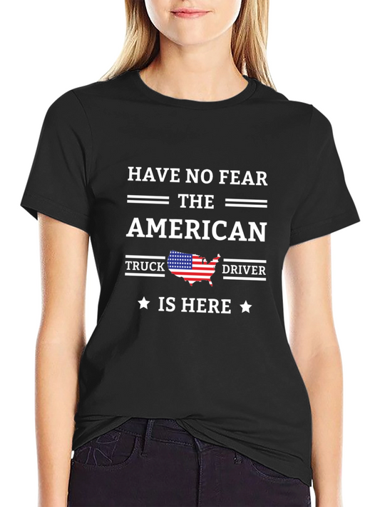 American Truck Driver T-Shirt - Patriotic Pride