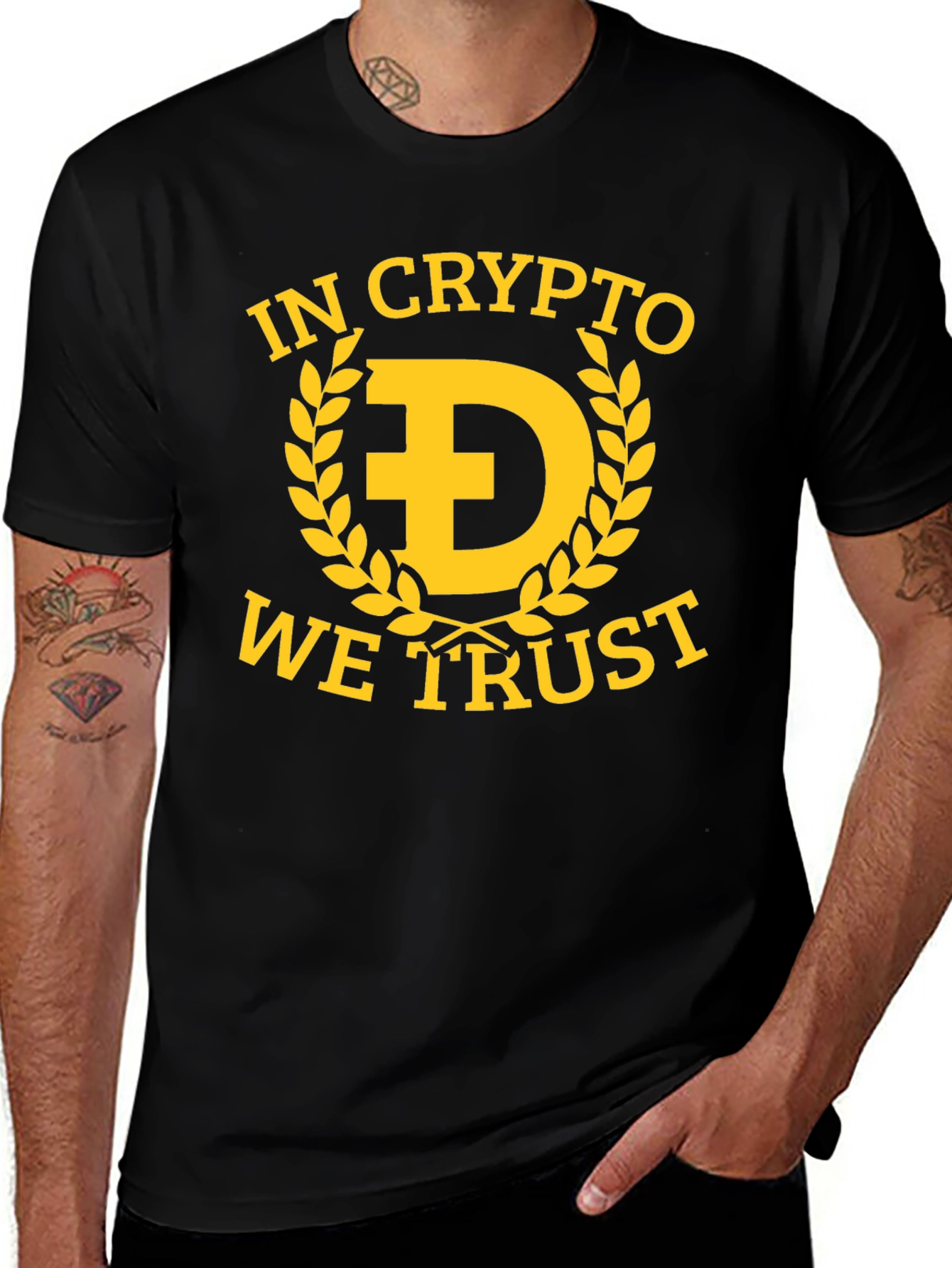 In Crypto We Trust T-Shirt - Dogecoin