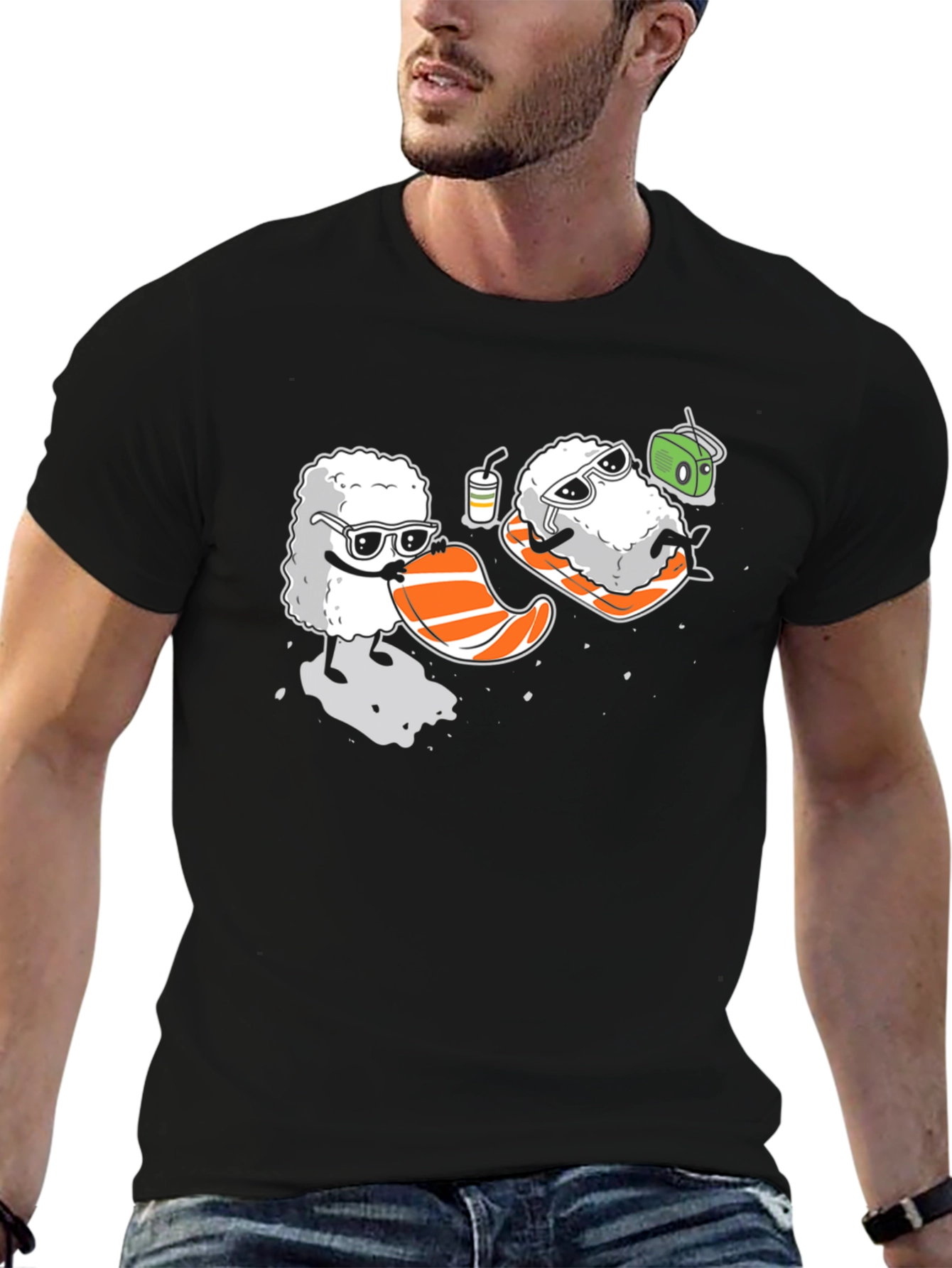 Sushi Beach T-Shirt - Cool Summer Vibes