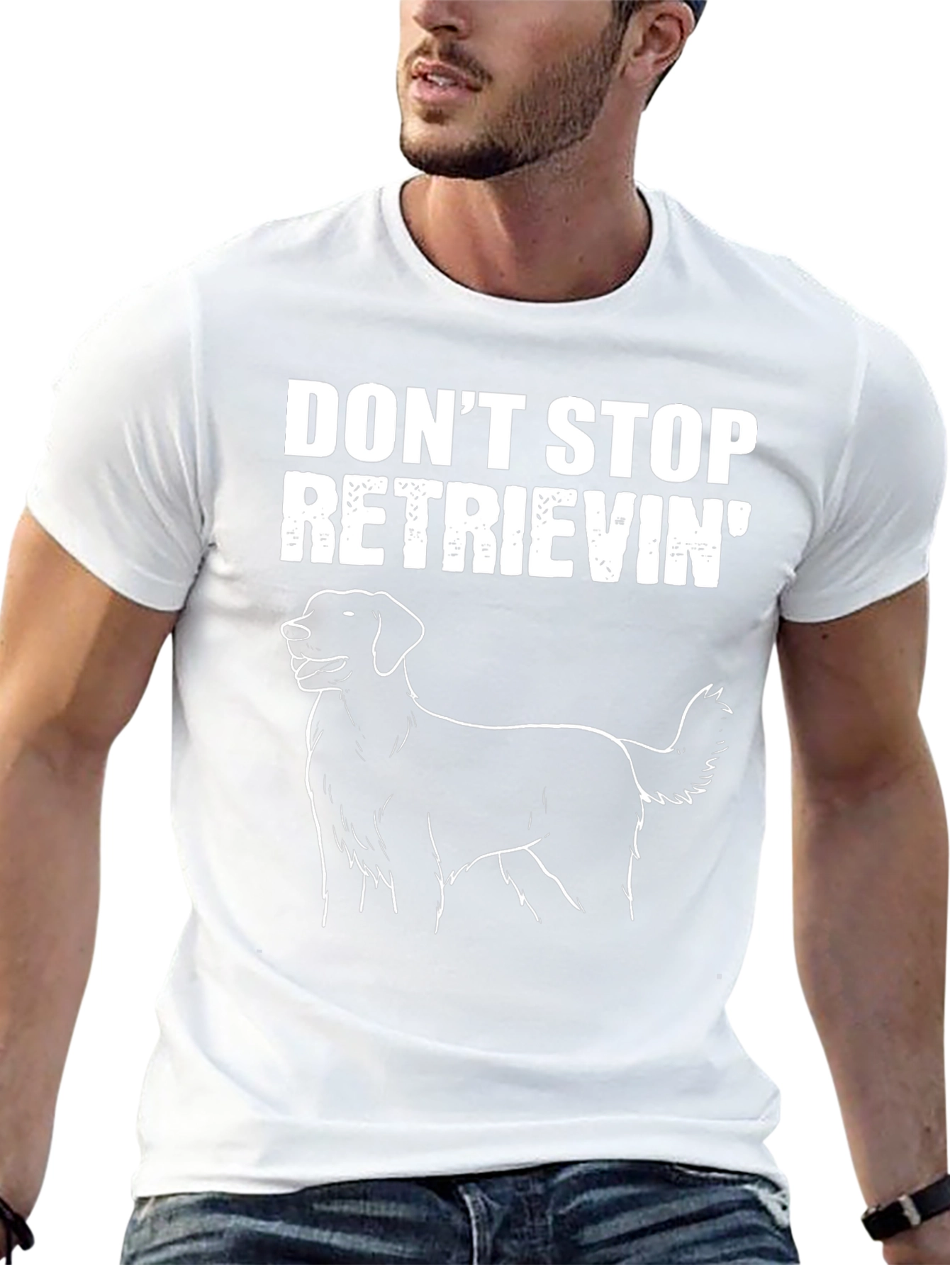 Dont Stop Retrieving Black T-Shirt