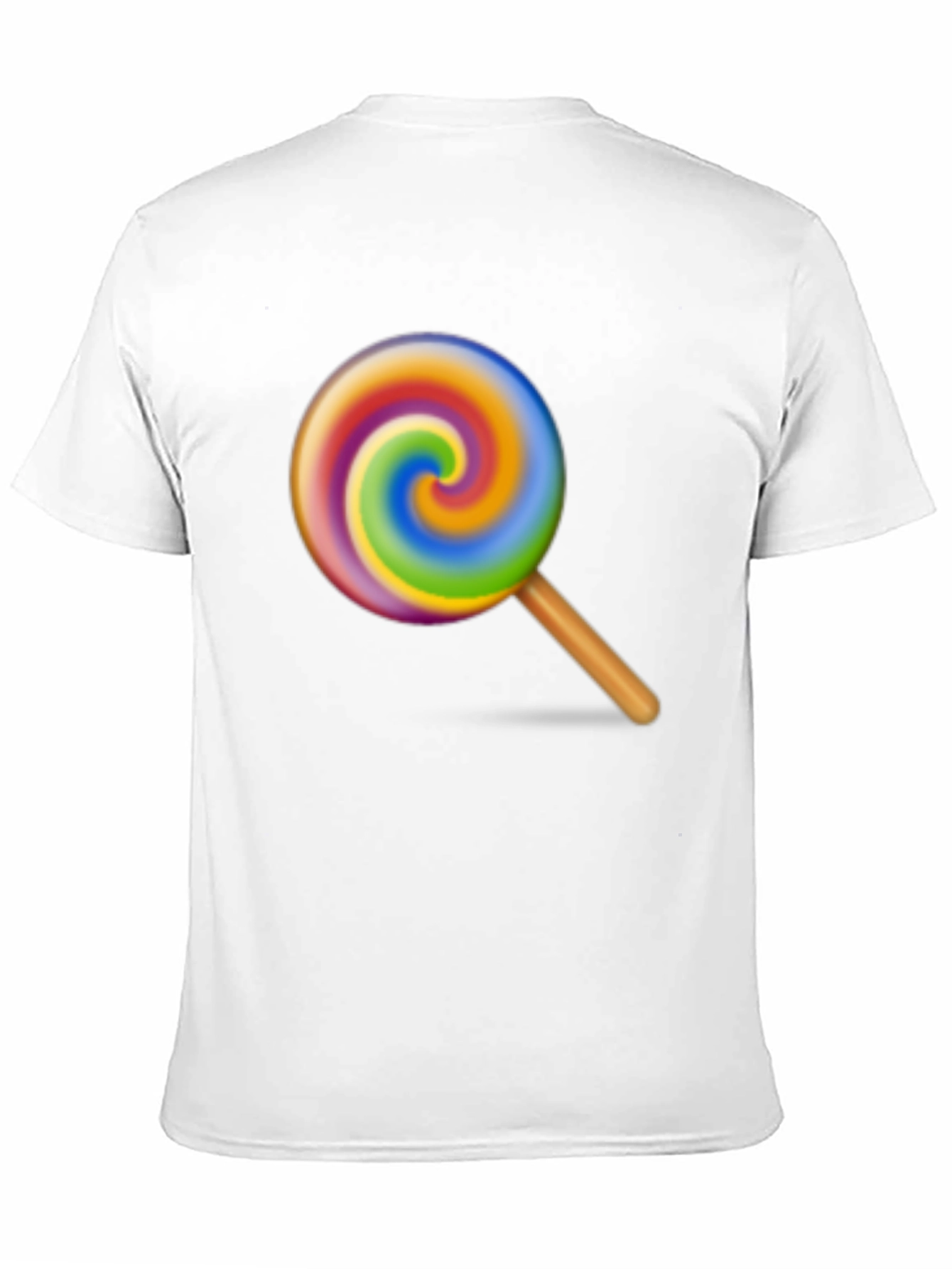 Rainbow Swirl Lollipop Graphic Tee - Casual Comfort