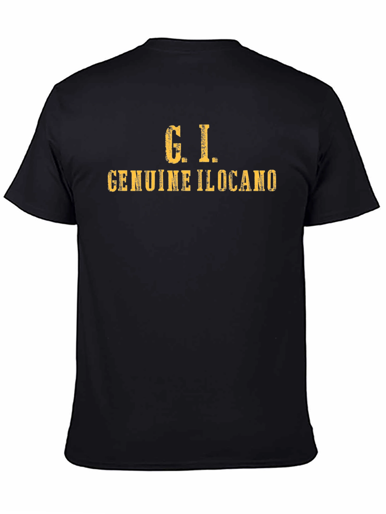 G.I. Genuine Ilocano Black T-Shirt