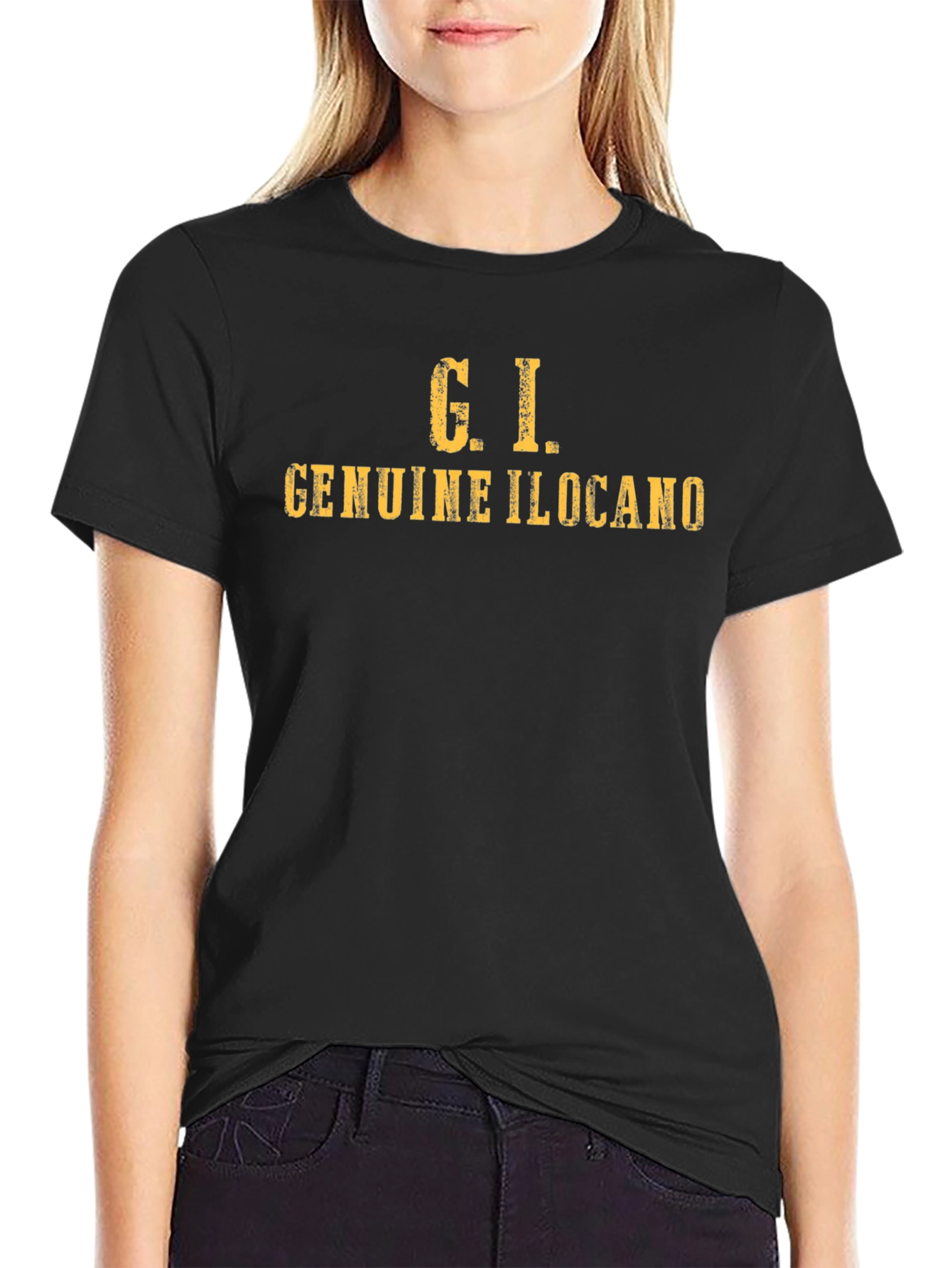 G.I. Genuine Ilocano Black T-Shirt