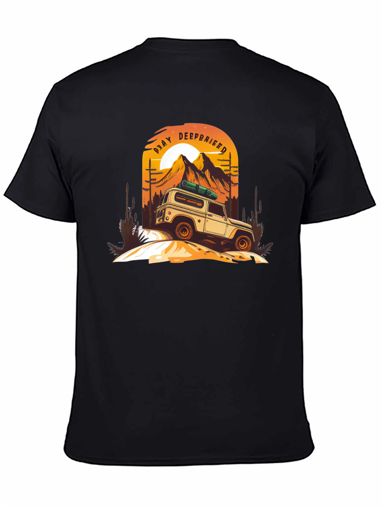 Stay Deep Biried Black Graphic T-Shirt