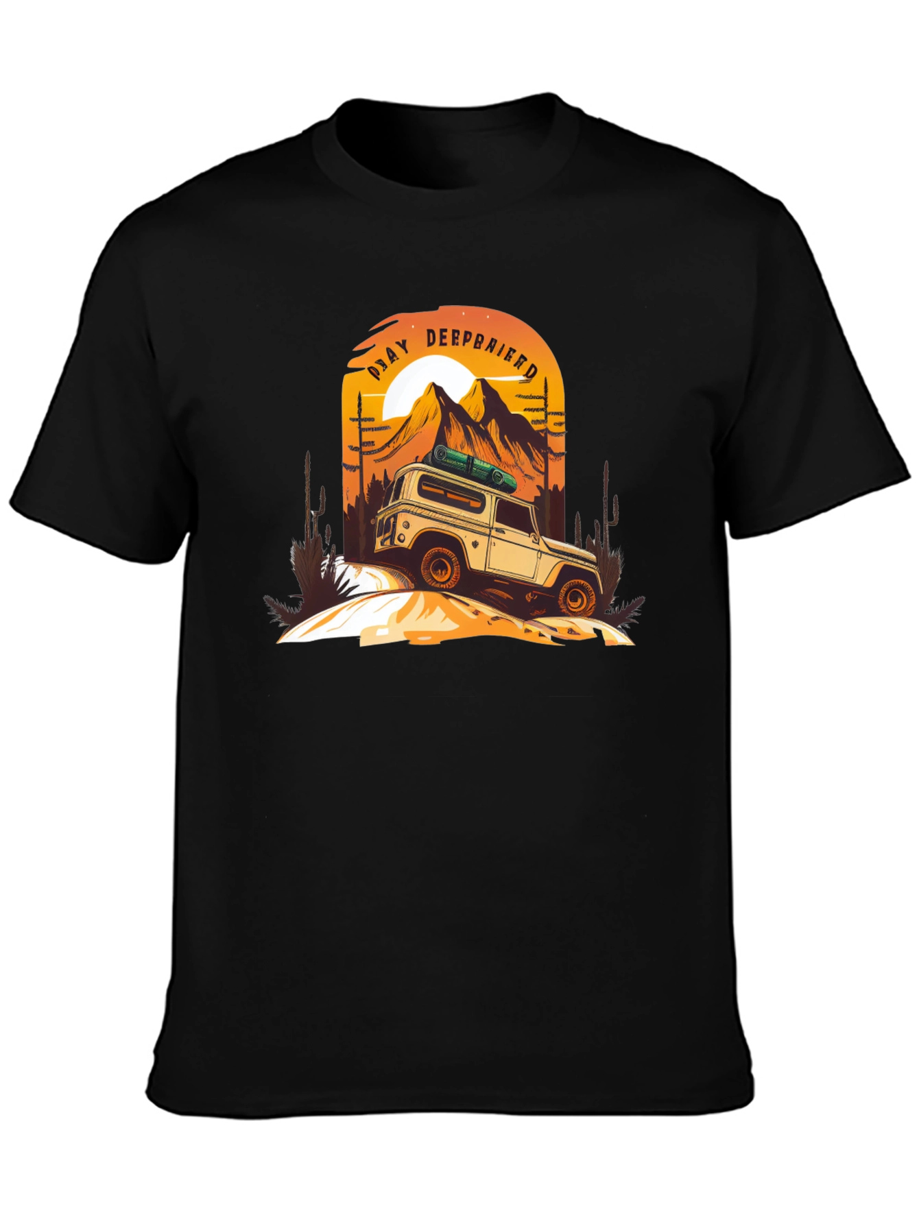 Stay Deep Biried Black Graphic T-Shirt
