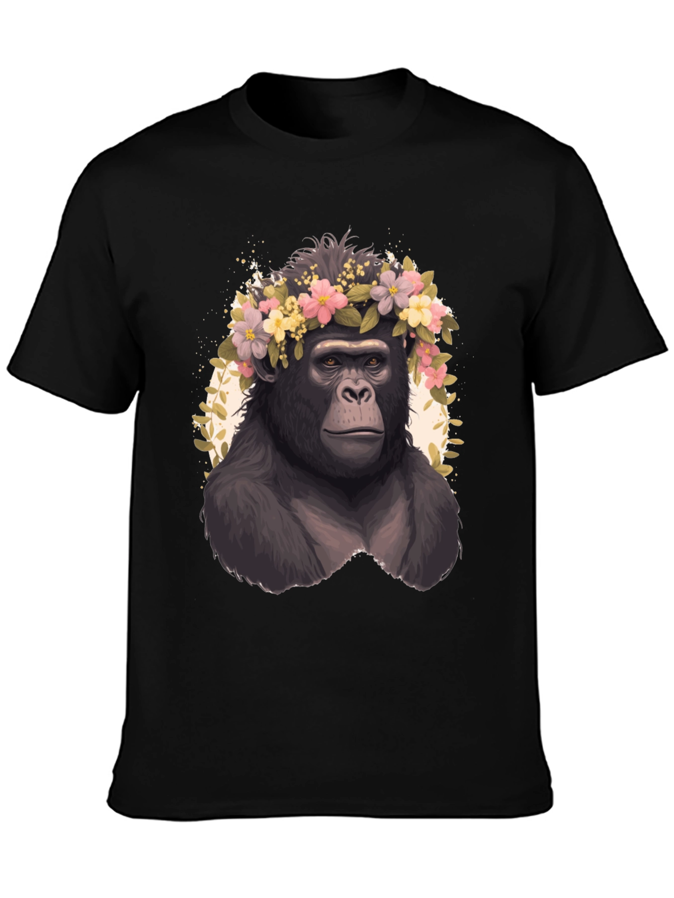 Gorilla Flower Crown T-Shirt