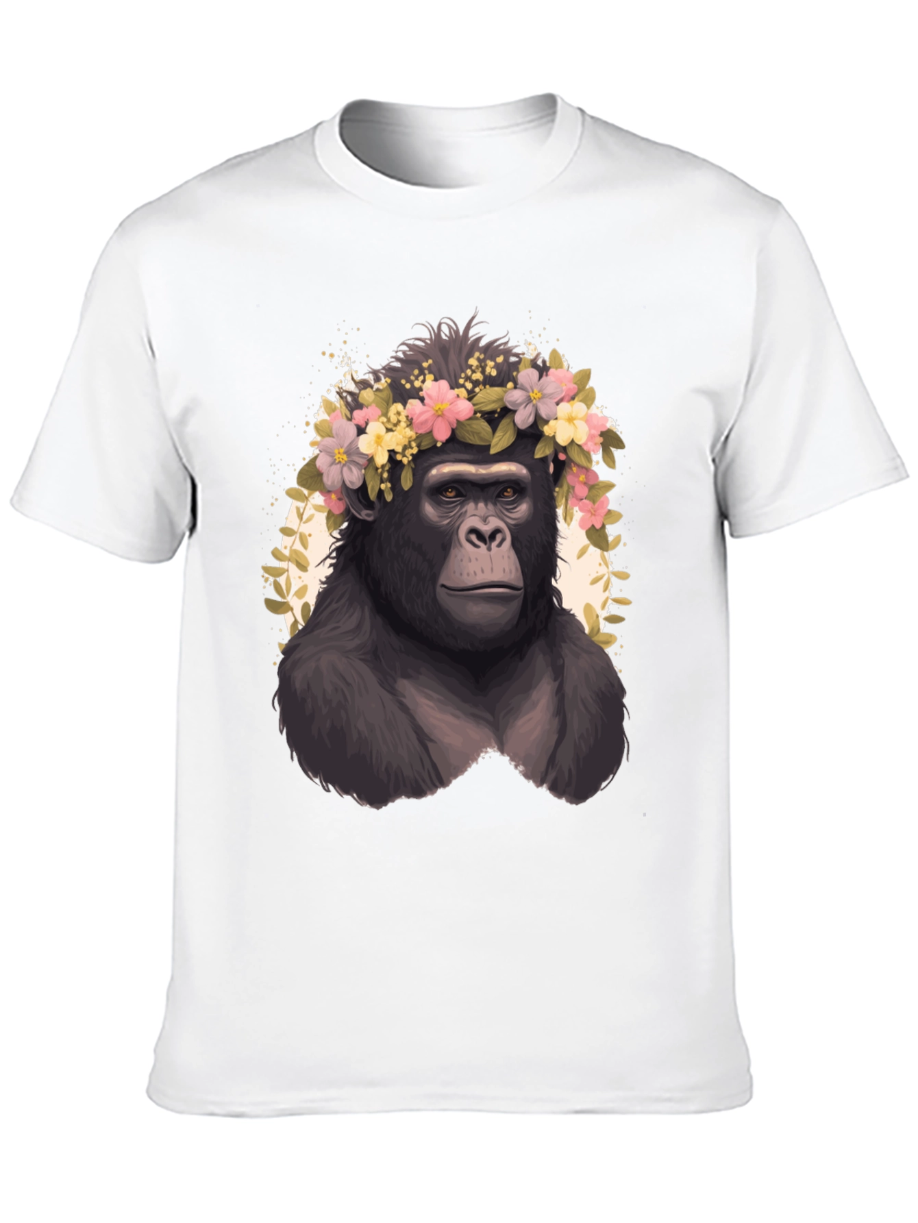 Gorilla Flower Crown T-Shirt