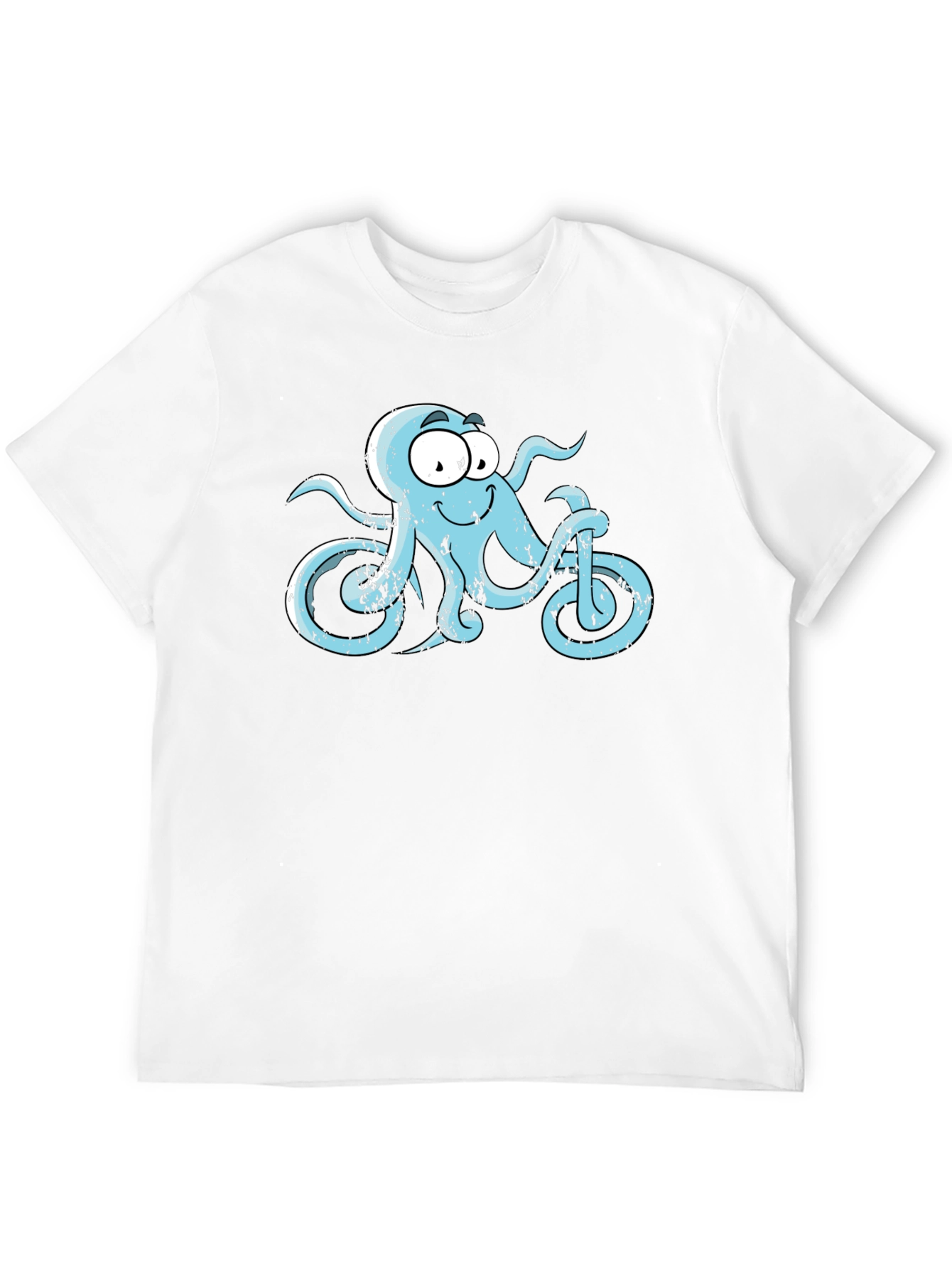 Octopus Bicycle Graphic T-Shirt