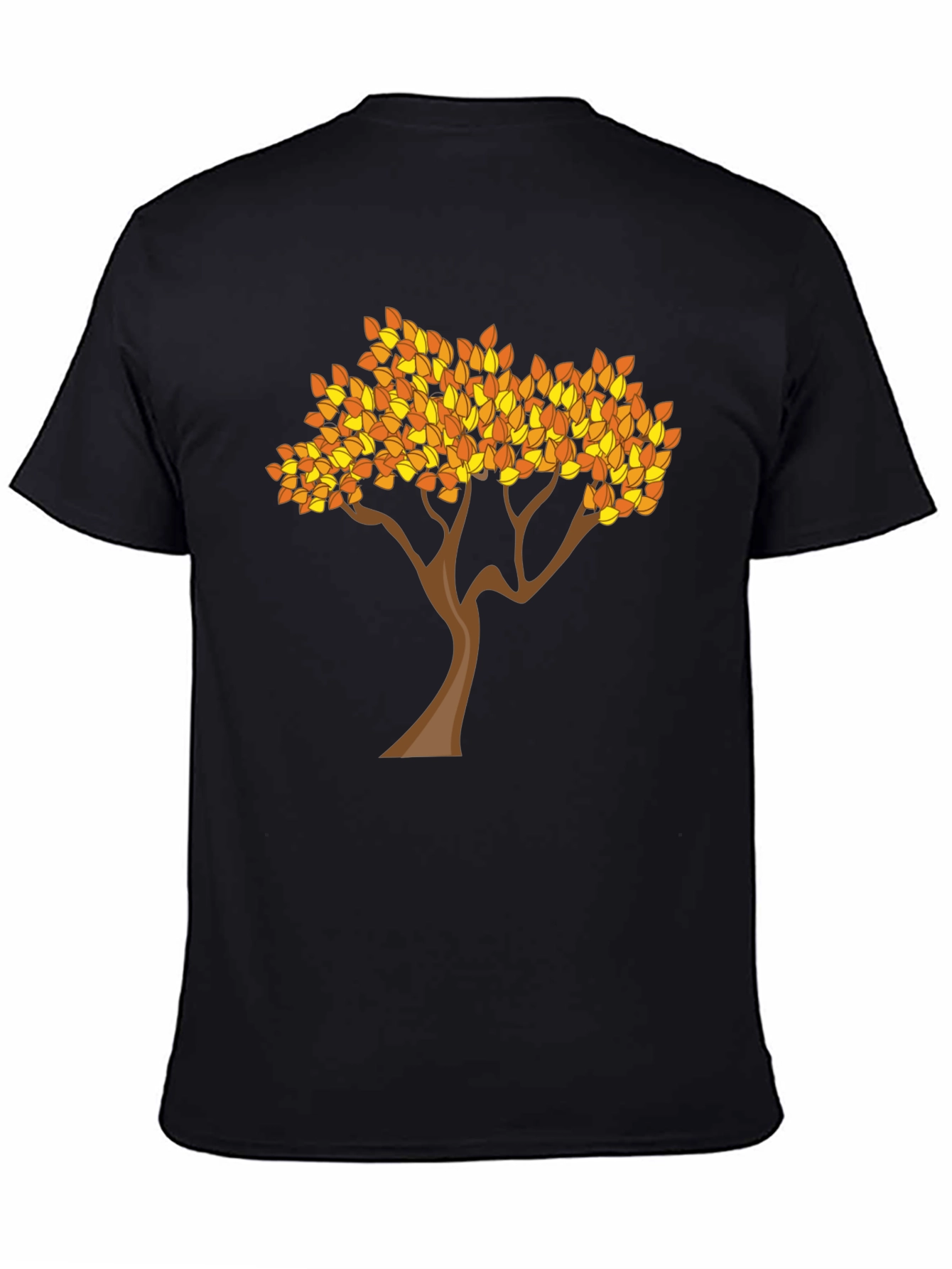 Fall Tree Graphic Tee - Stylish Black T-Shirt