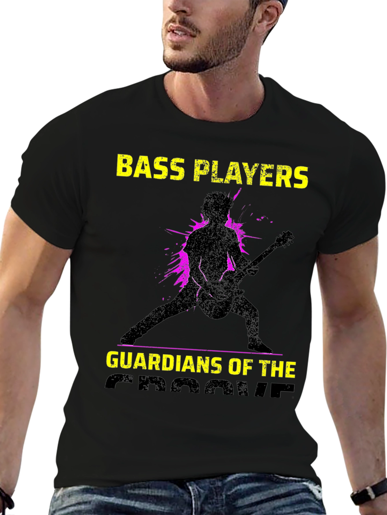 Bass Players Guardians of the Groove T-Shirt