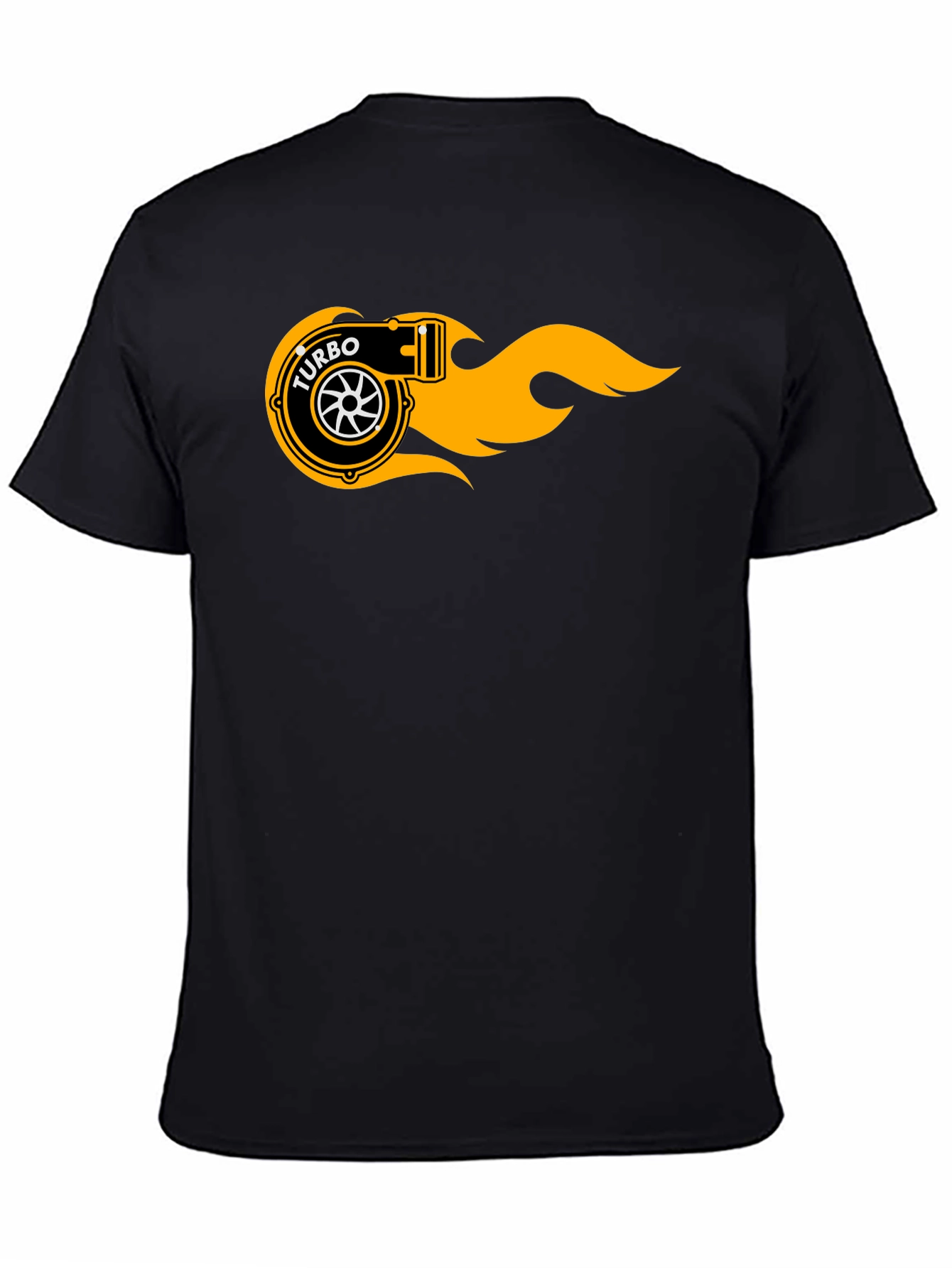 Turbo Flame Graphic Black T-Shirt