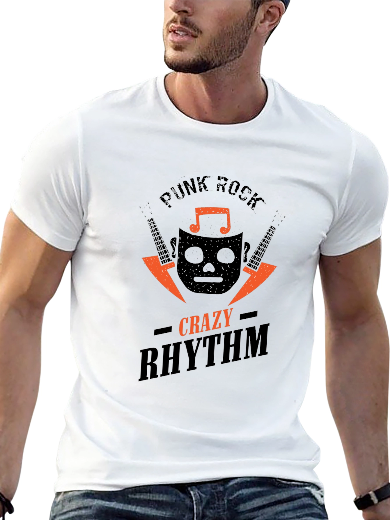 Punk Rock Crazy Rhythm Graphic Tee