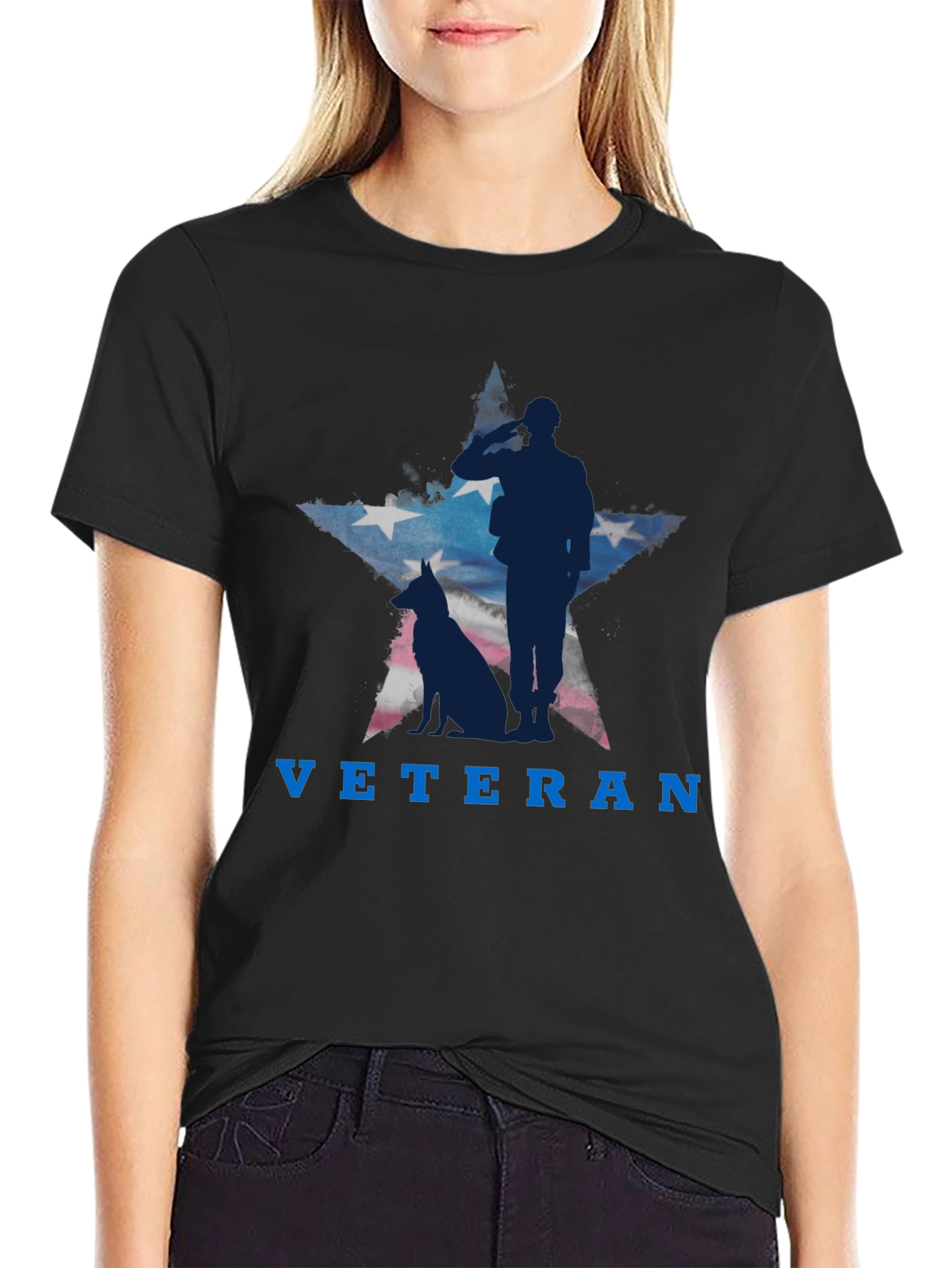 Veteran Tribute T-Shirt - Patriotic Design