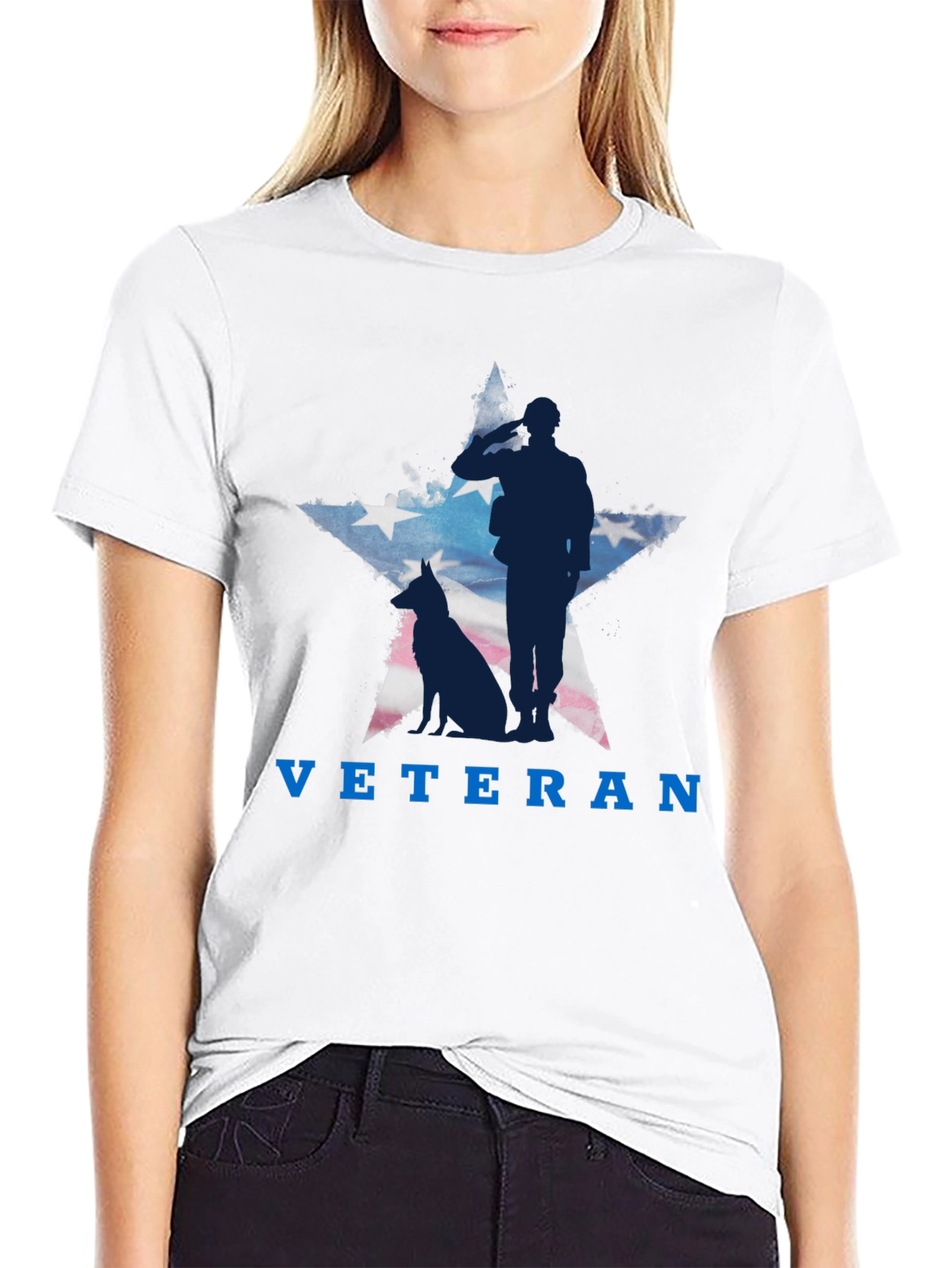 Veteran Tribute T-Shirt - Patriotic Design
