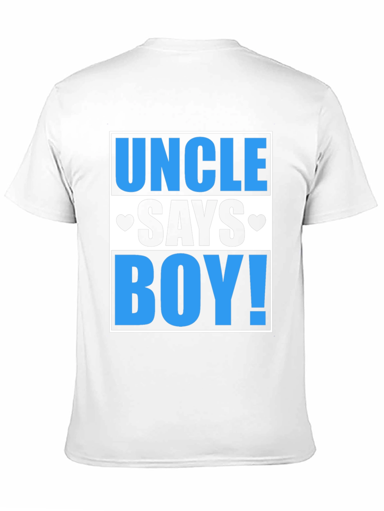 Uncle Says Boy T-Shirt - Baby Reveal Tee