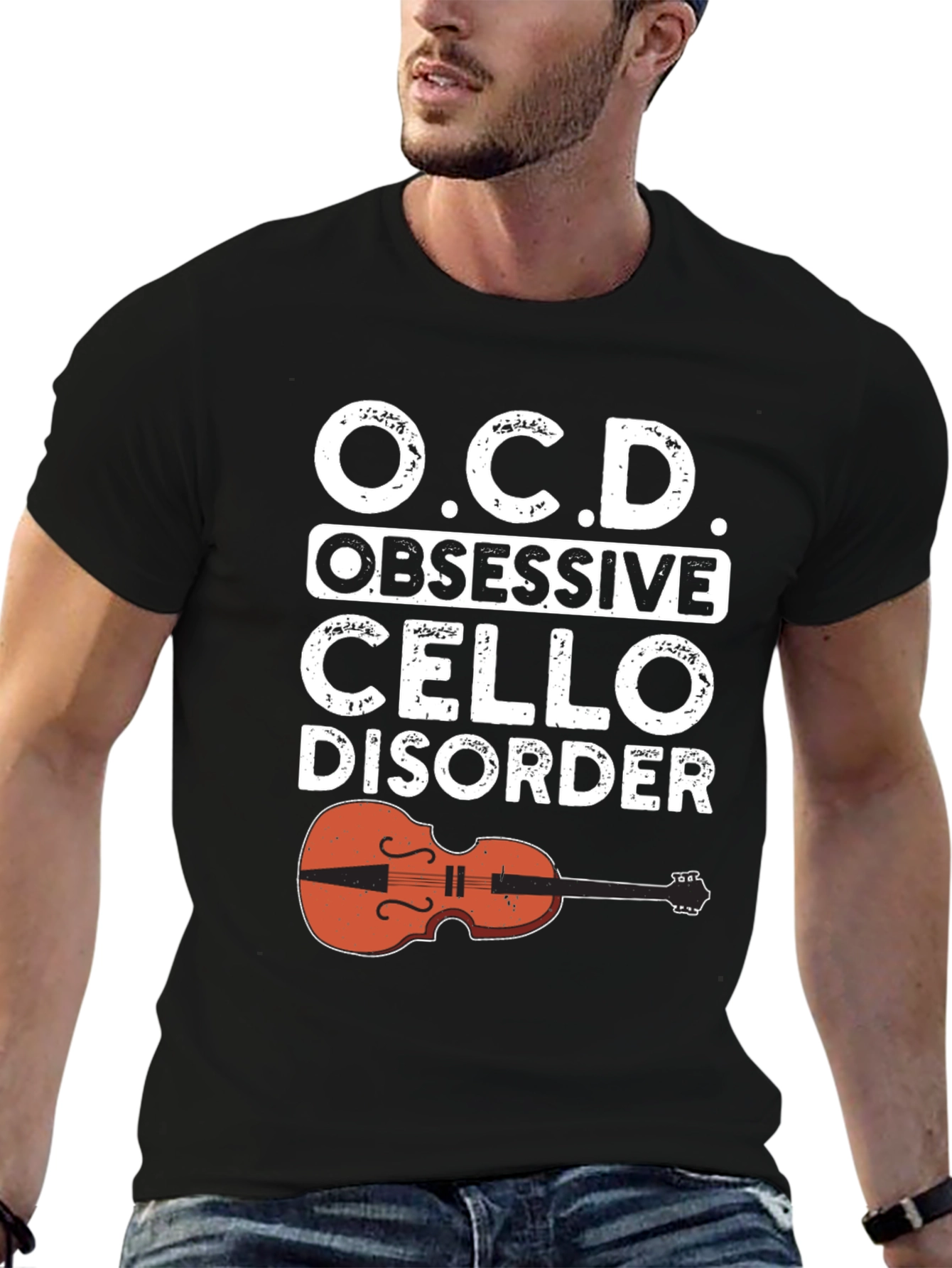 Obsessive Cello Disorder T-Shirt - Music Lover Tee